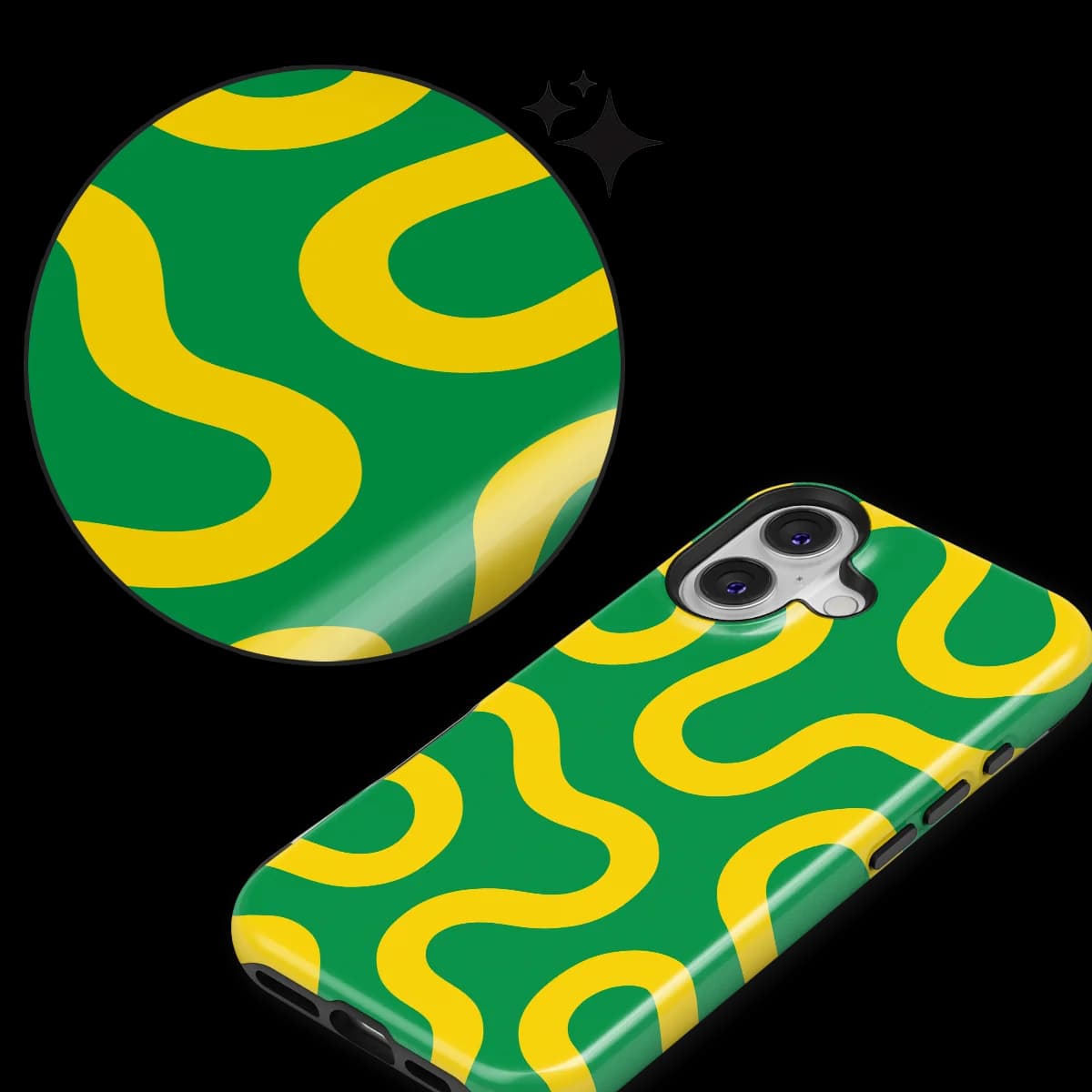 Motion Flow - Reggae Flow - Green/Yellow for iPhone 16 Plus