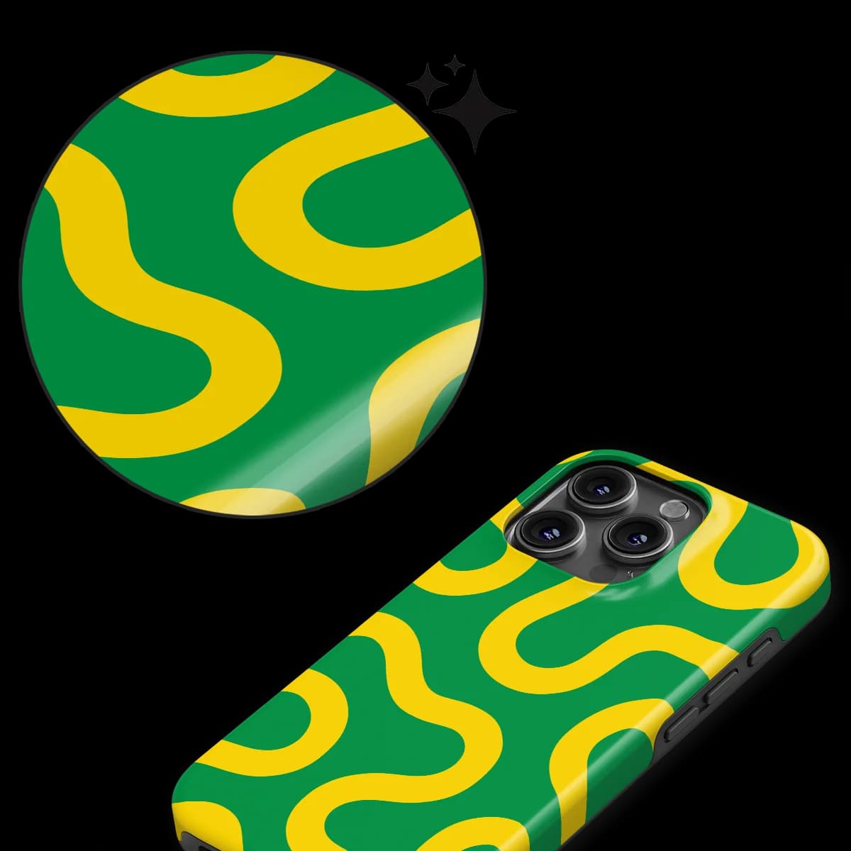 Motion Flow - Reggae Flow - Green/Yellow for iPhone 16 Pro Max