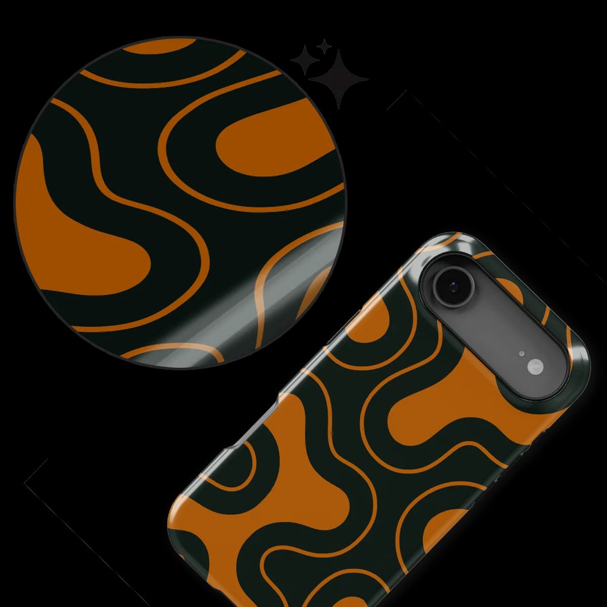Motion Flow - Organic Circuit - Orange/Black for iPhone 17 Air