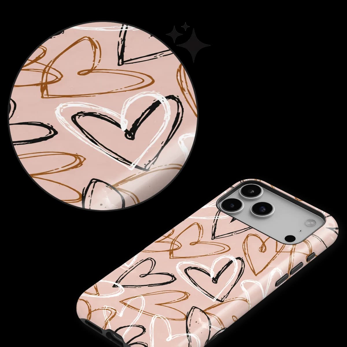 Little Love - Artful Hearts - Pink/Multicolor for iPhone 17 Pro Max