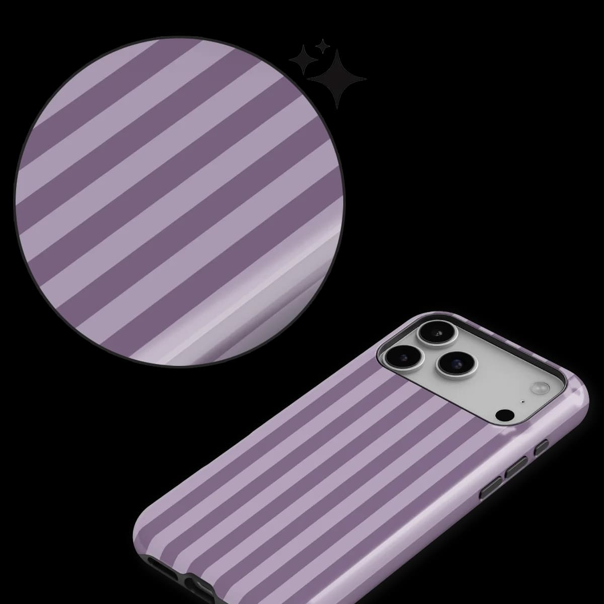 Stripes - Lavender Beam - Purple for iPhone 17 Pro Max