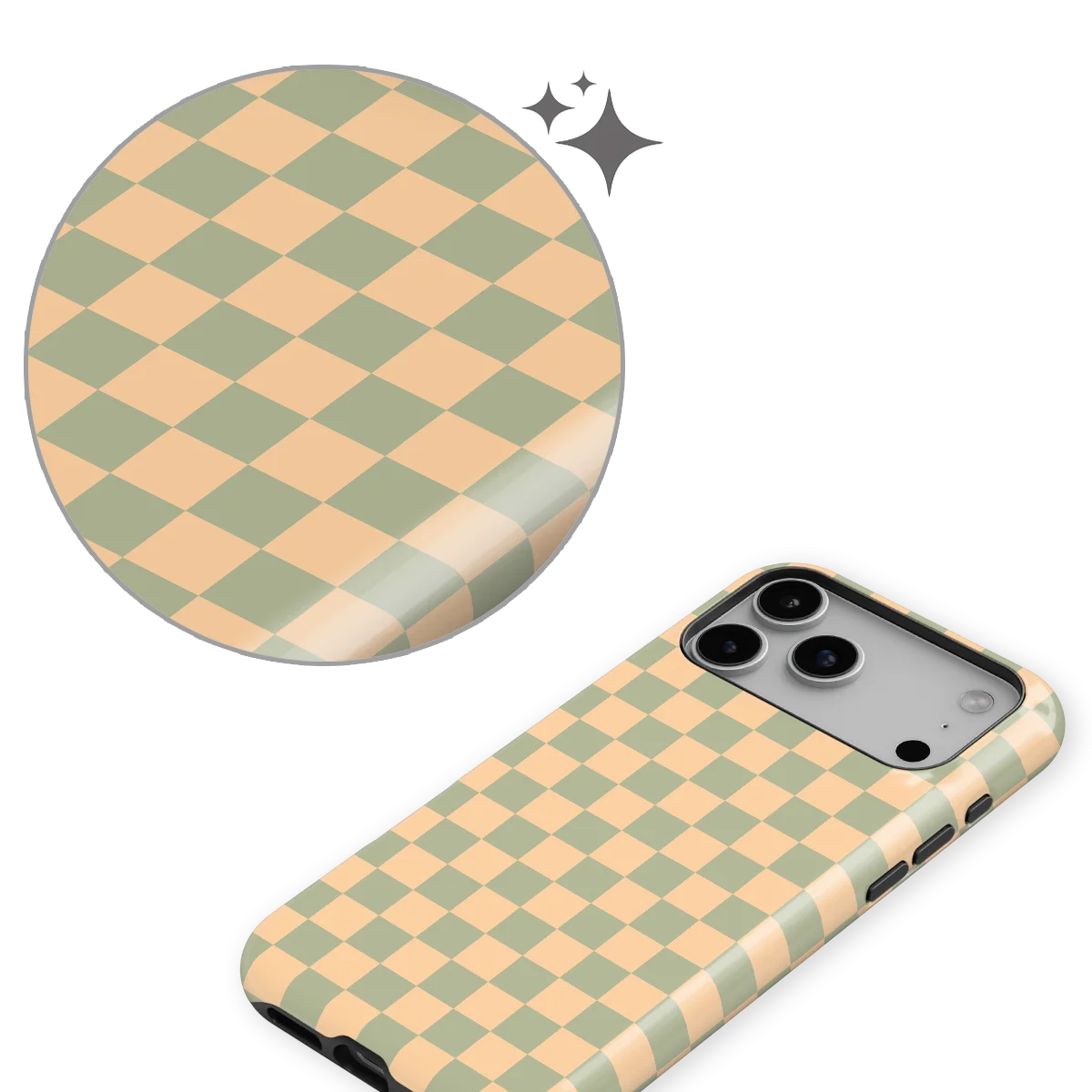 Tiny Squares - Calm Tiles - Pink/Green/Multicolor for iPhone 17 Pro Max