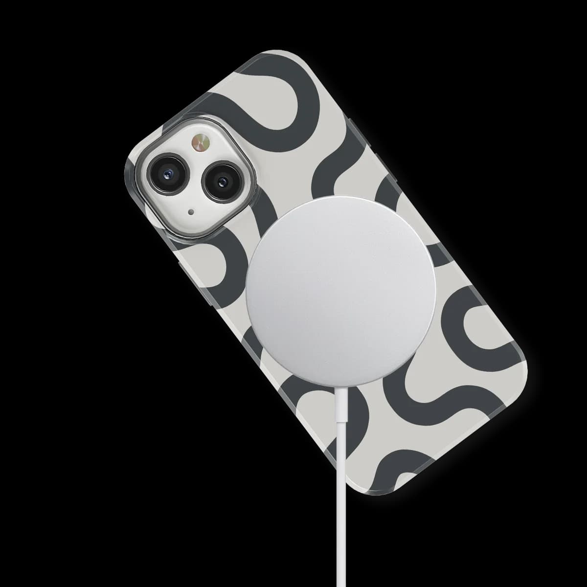 Motion Flow - Graphite Glide - White/Grey for iPhone 13 Mini