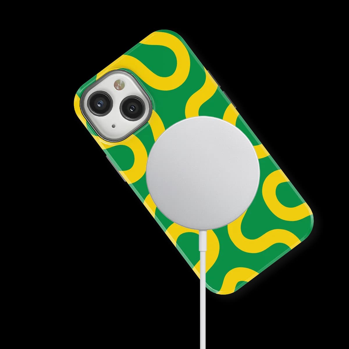 Motion Flow - Reggae Flow - Green/Yellow for iPhone 13 Mini