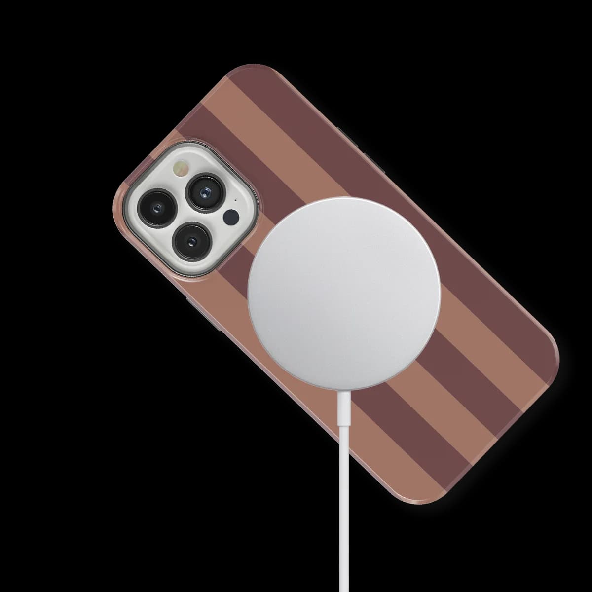 Stripes - Burgundy Rush - Purple/Brown/Multicolor for iPhone 13 Pro