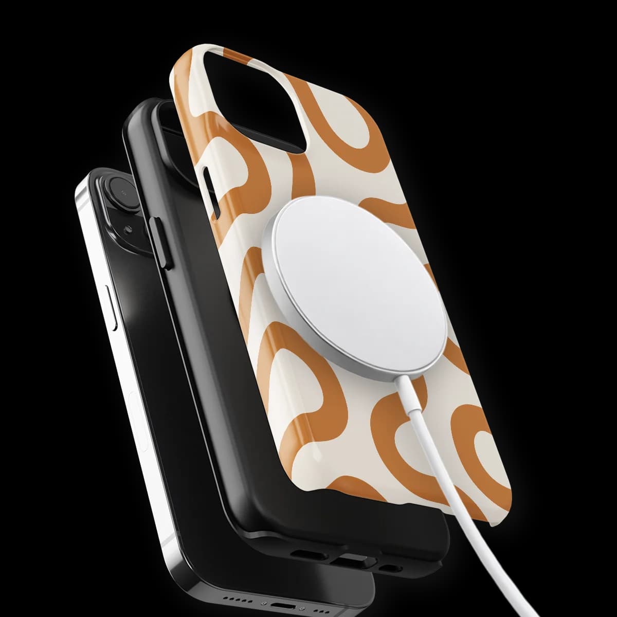Motion Flow - Warm Whisper - White/Brown for iPhone 14 Plus