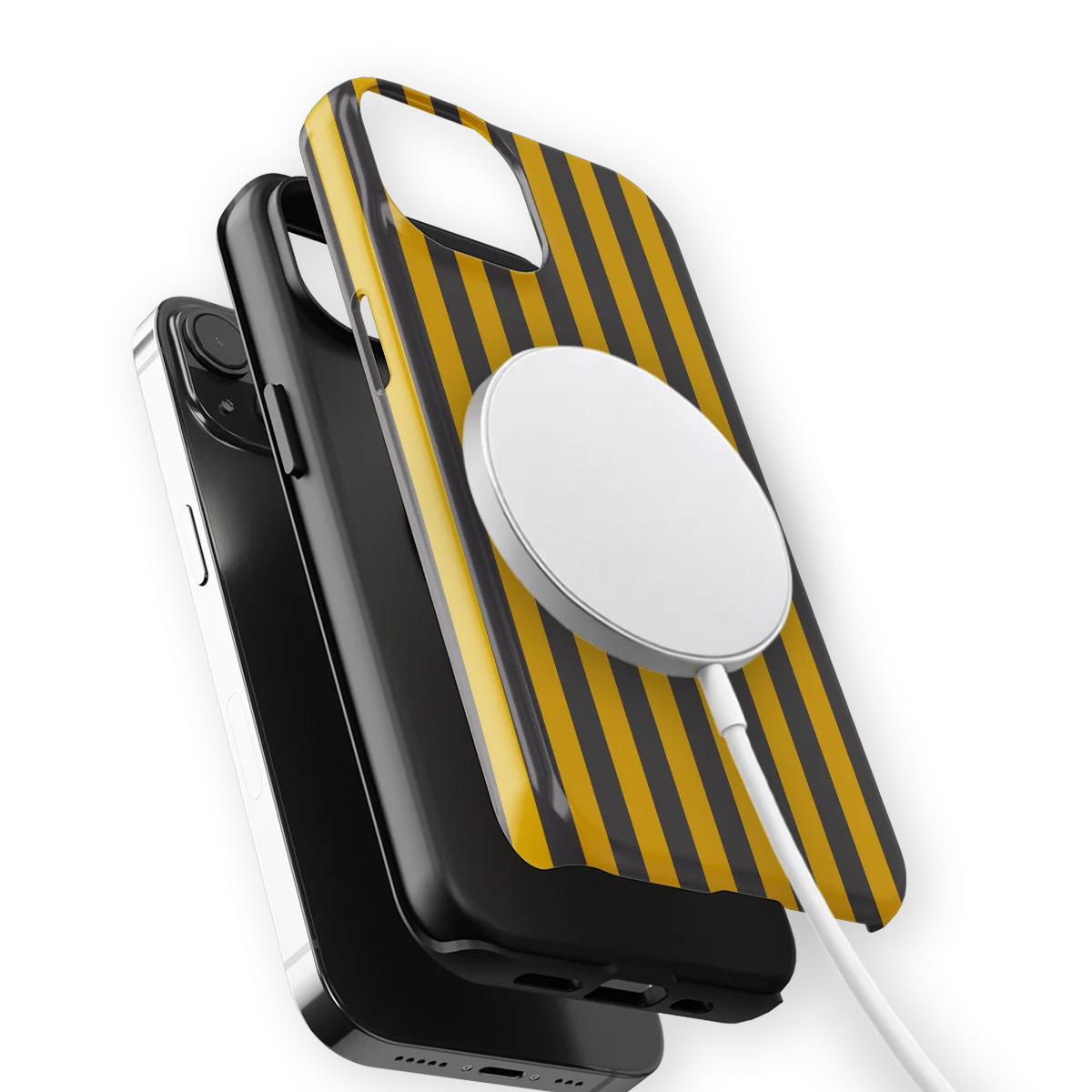 Stripes - Gravel Lane - Yellow/Grey/Multicolor for iPhone 14 Plus
