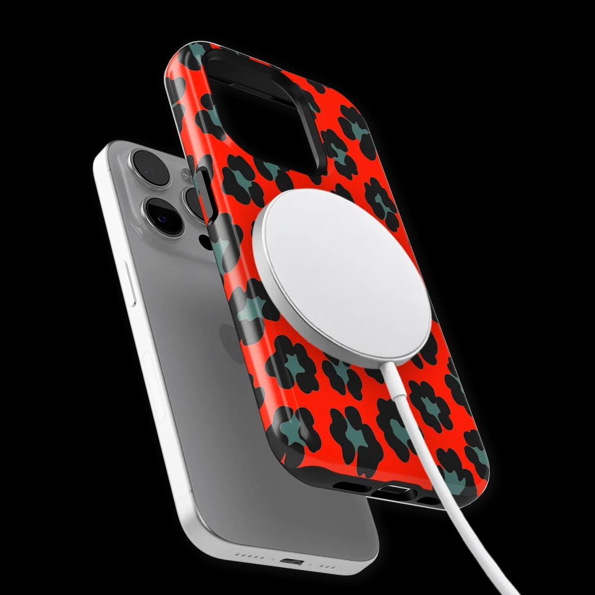 Animals - Jungle Blaze - Red/Blue for iPhone 14 Pro Max
