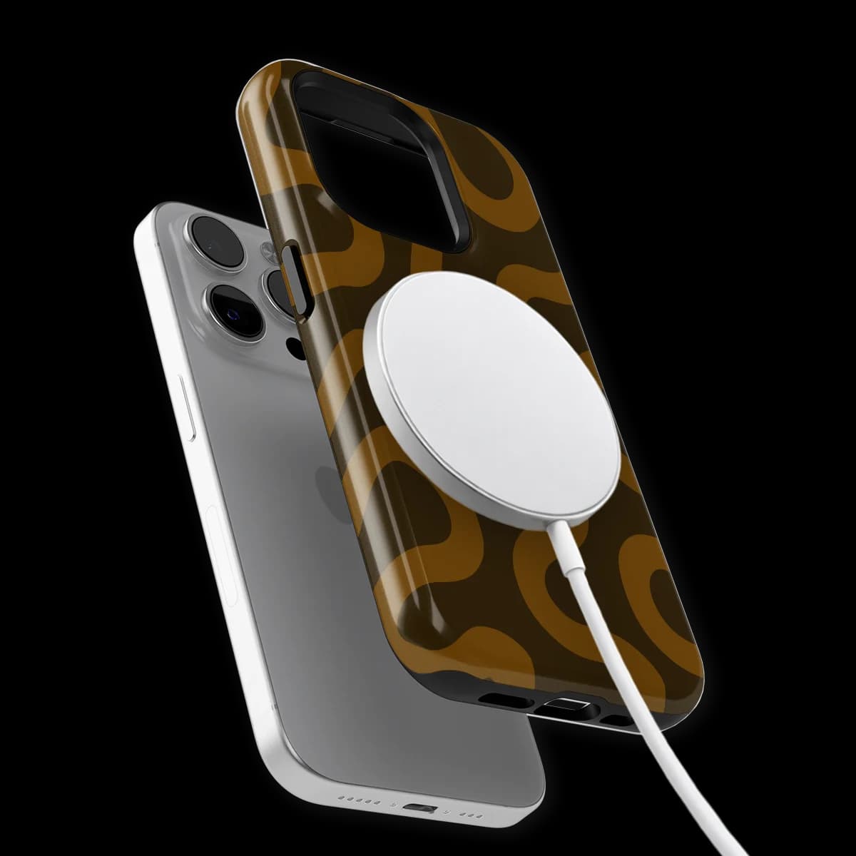 Motion Flow - Fluid Roots - Brown/Orange for iPhone 14 Pro Max