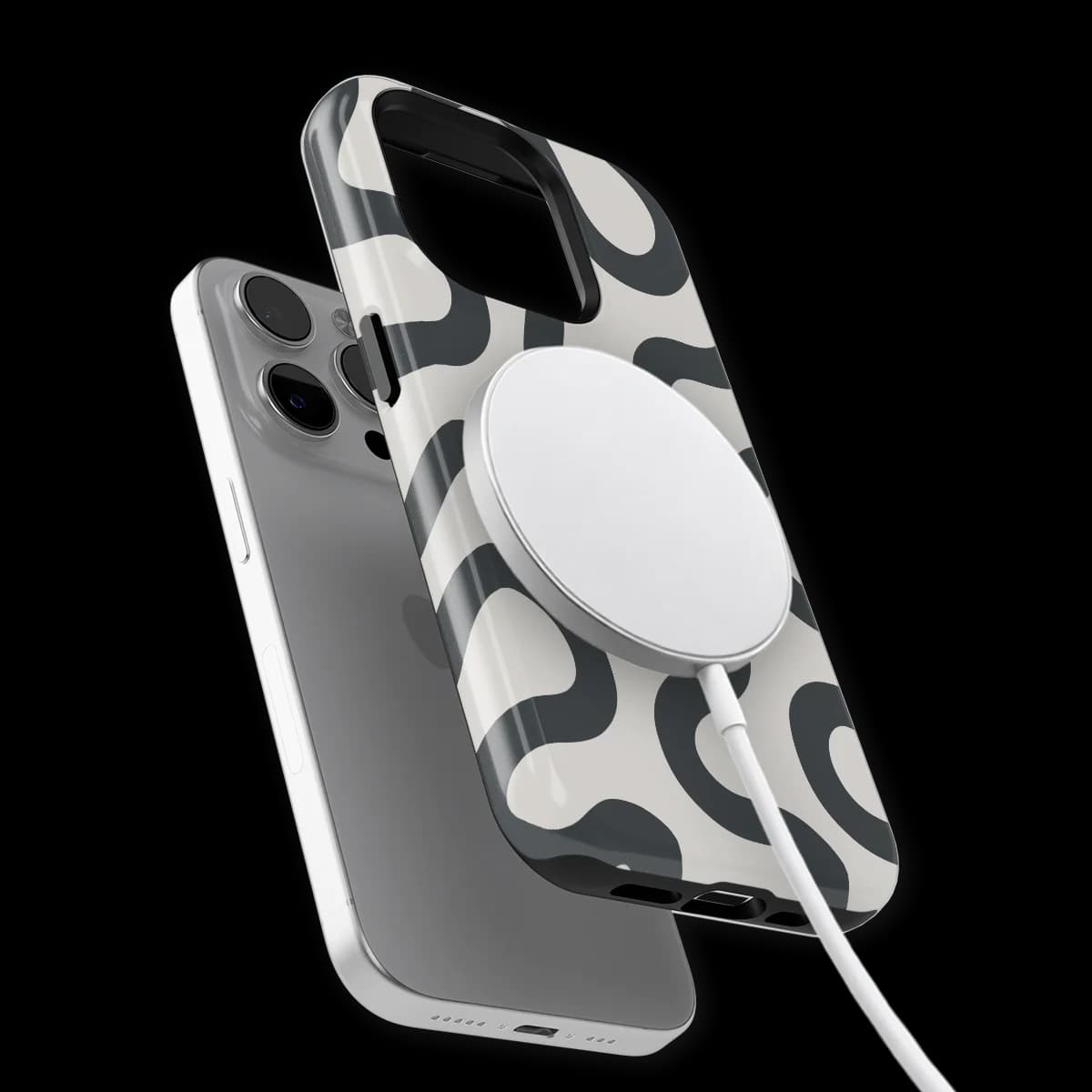 Motion Flow - Graphite Glide - White/Grey for iPhone 14 Pro Max
