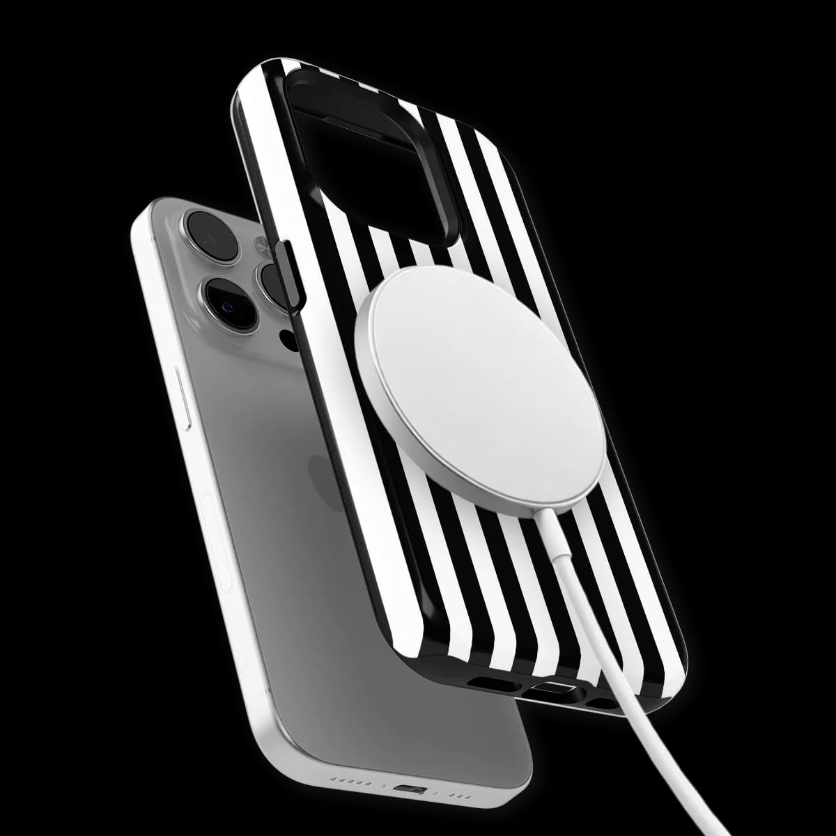 Stripes - Piano Lane - Black/White/Multicolor for iPhone 14 Pro Max