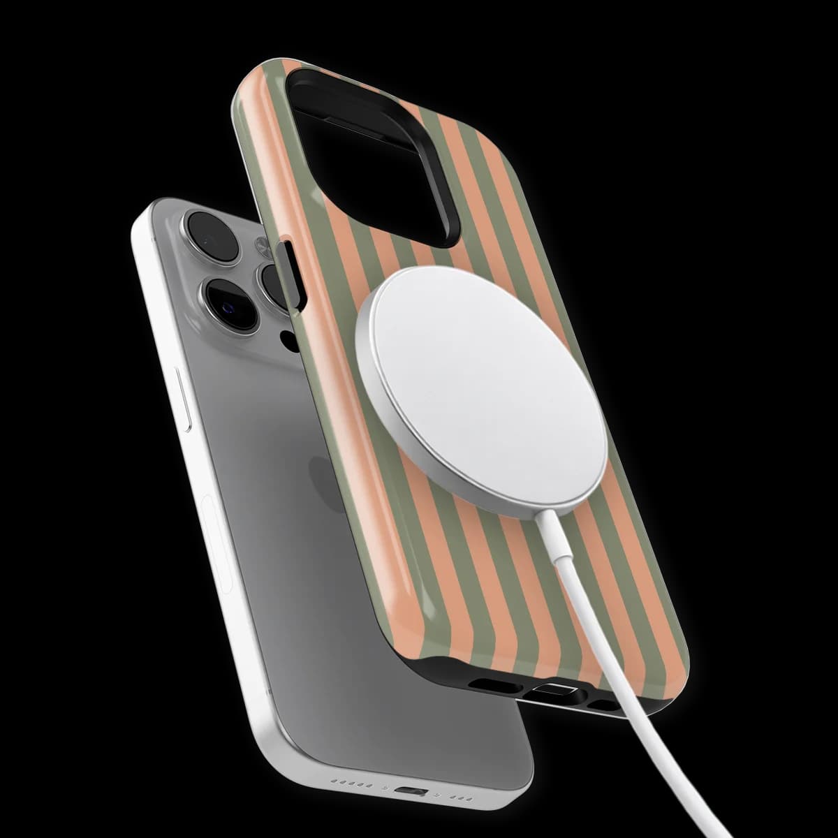 Stripes - Sweet Sage - Green/Pink/Multicolor for iPhone 14 Pro Max