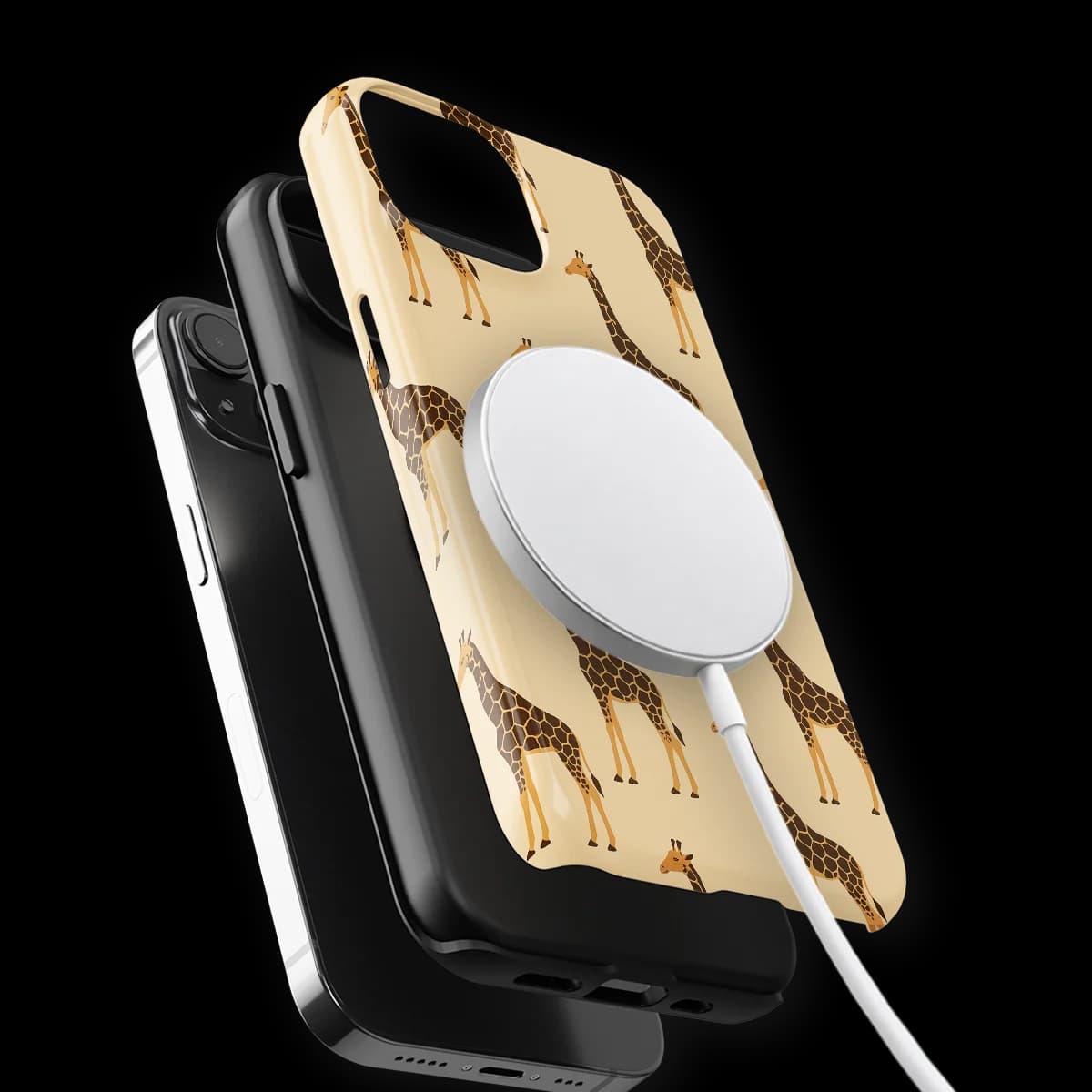 Animals - Giraffe - Beige/Yellow for iPhone 15 Plus