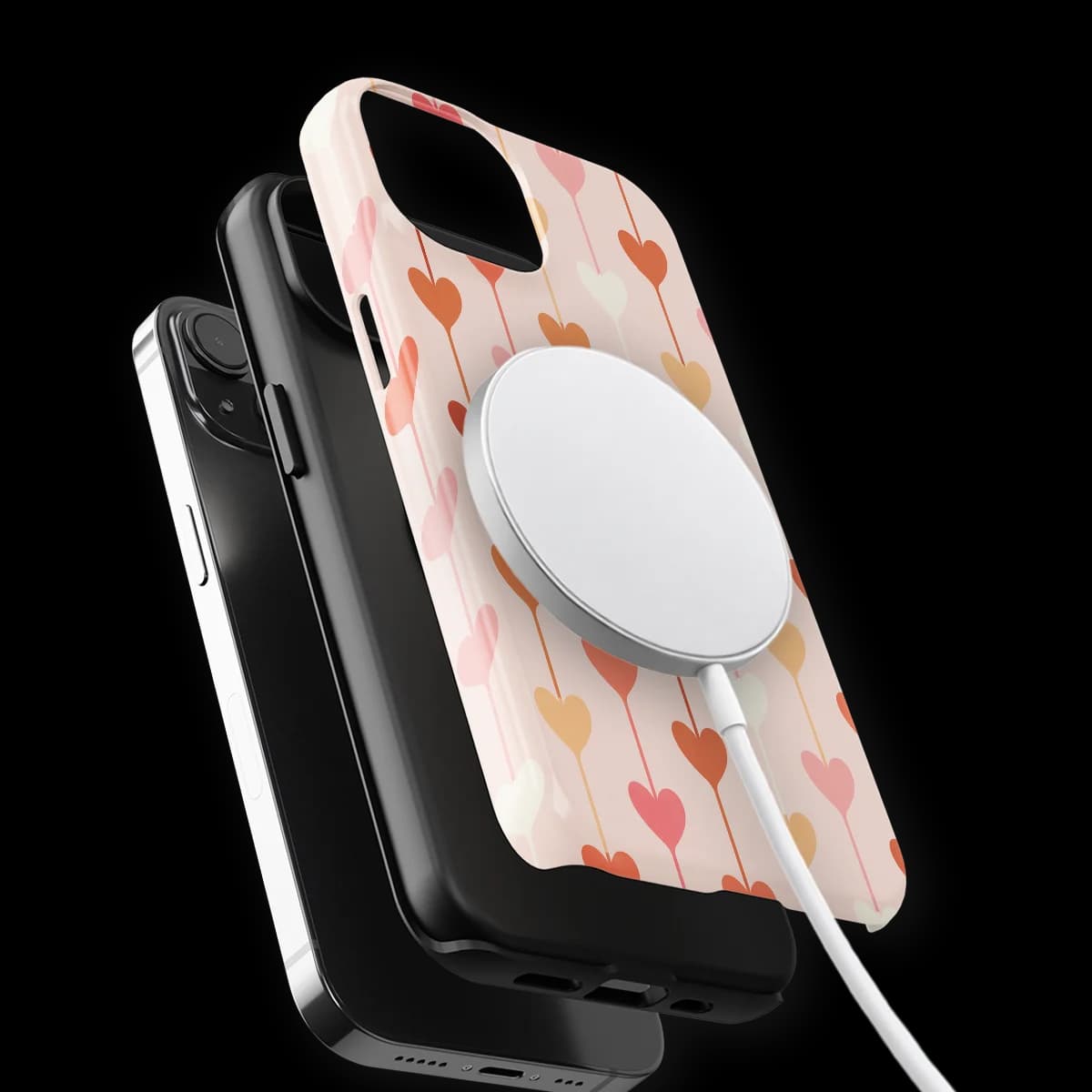 Little Love - Falling Hearts - Pink for iPhone 15 Plus