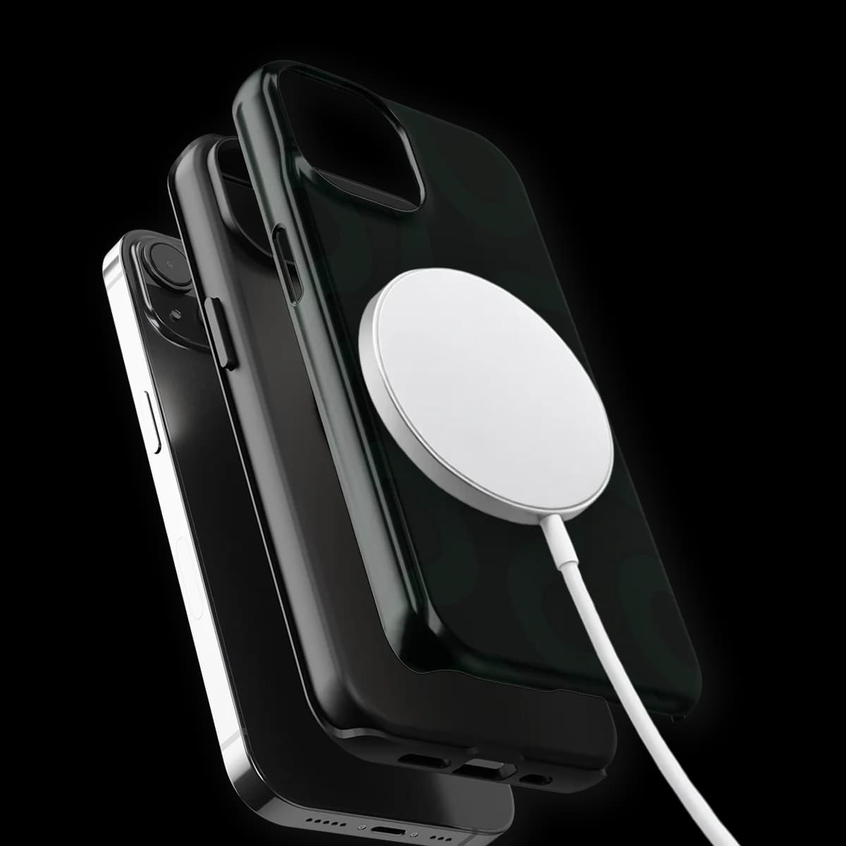 Motion Flow - Dark Drift - Black/Green for iPhone 15 Plus