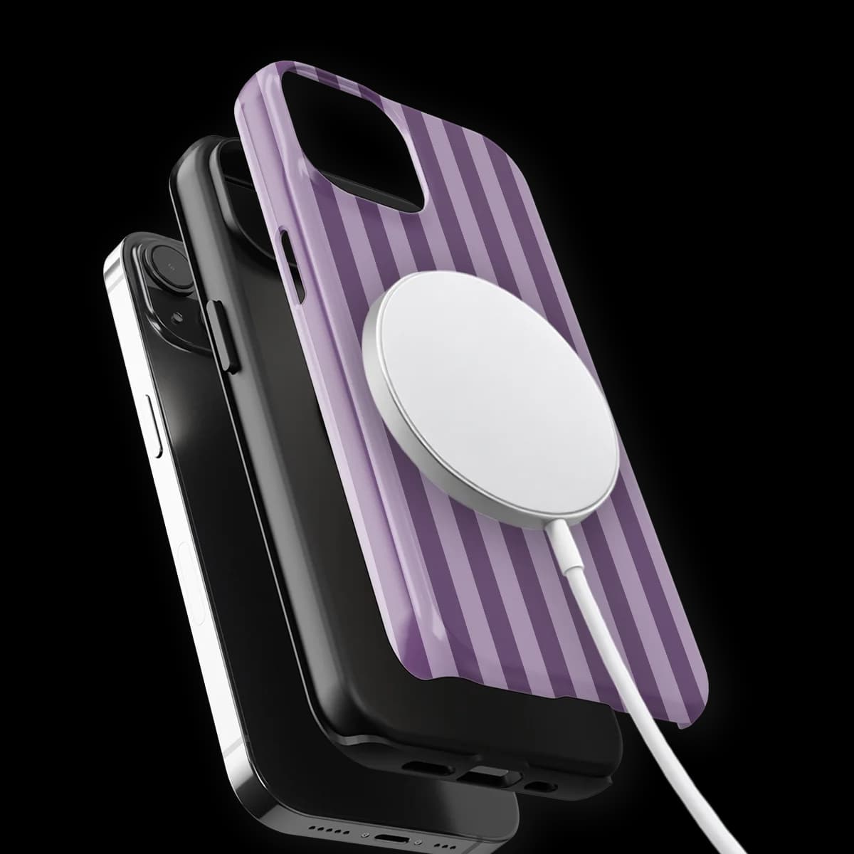 Stripes - Lavender Beam - Purple for iPhone 15 Plus