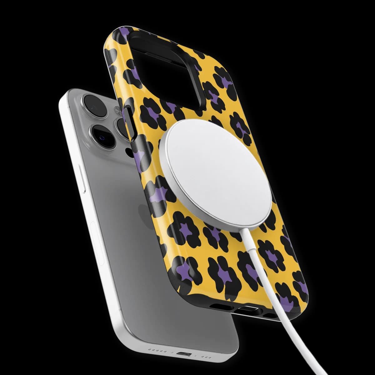Animals - Wild Electric - Purple/Yellow for iPhone 15 Pro Max