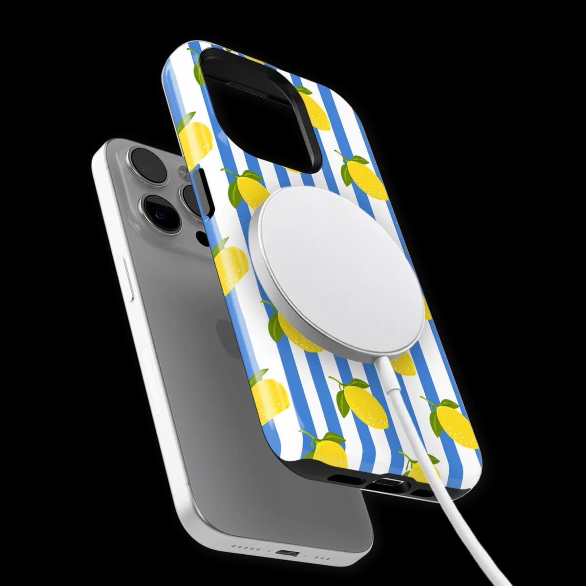 Happy Stripes - Limoncello Blue - Blue/Yellow/Multicolor for iPhone 15 Pro Max