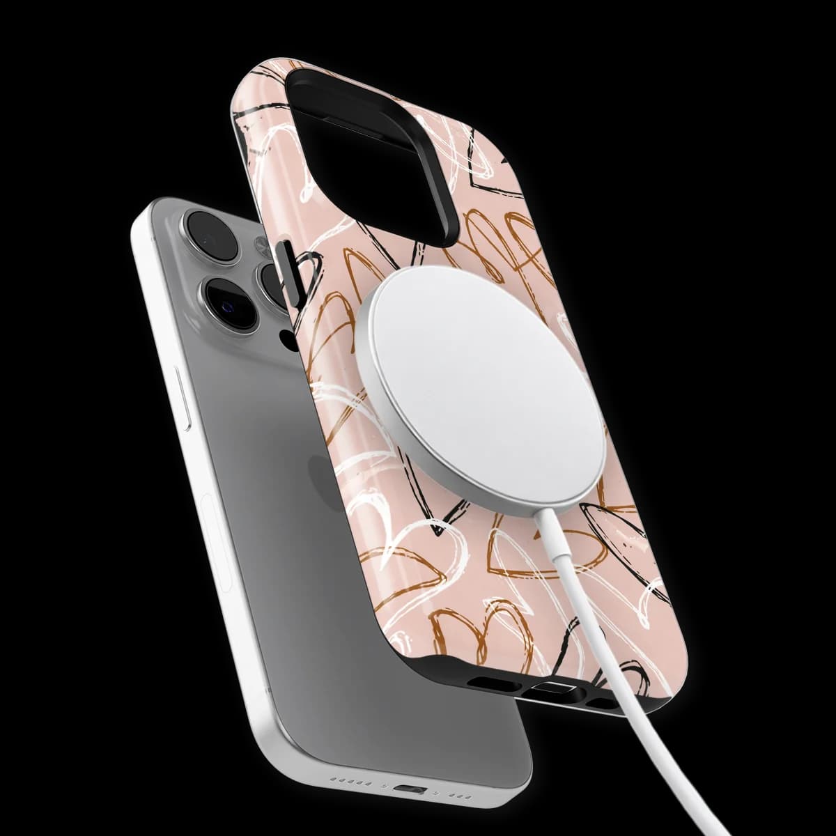 Little Love - Artful Hearts - Pink/Multicolor for iPhone 15 Pro Max