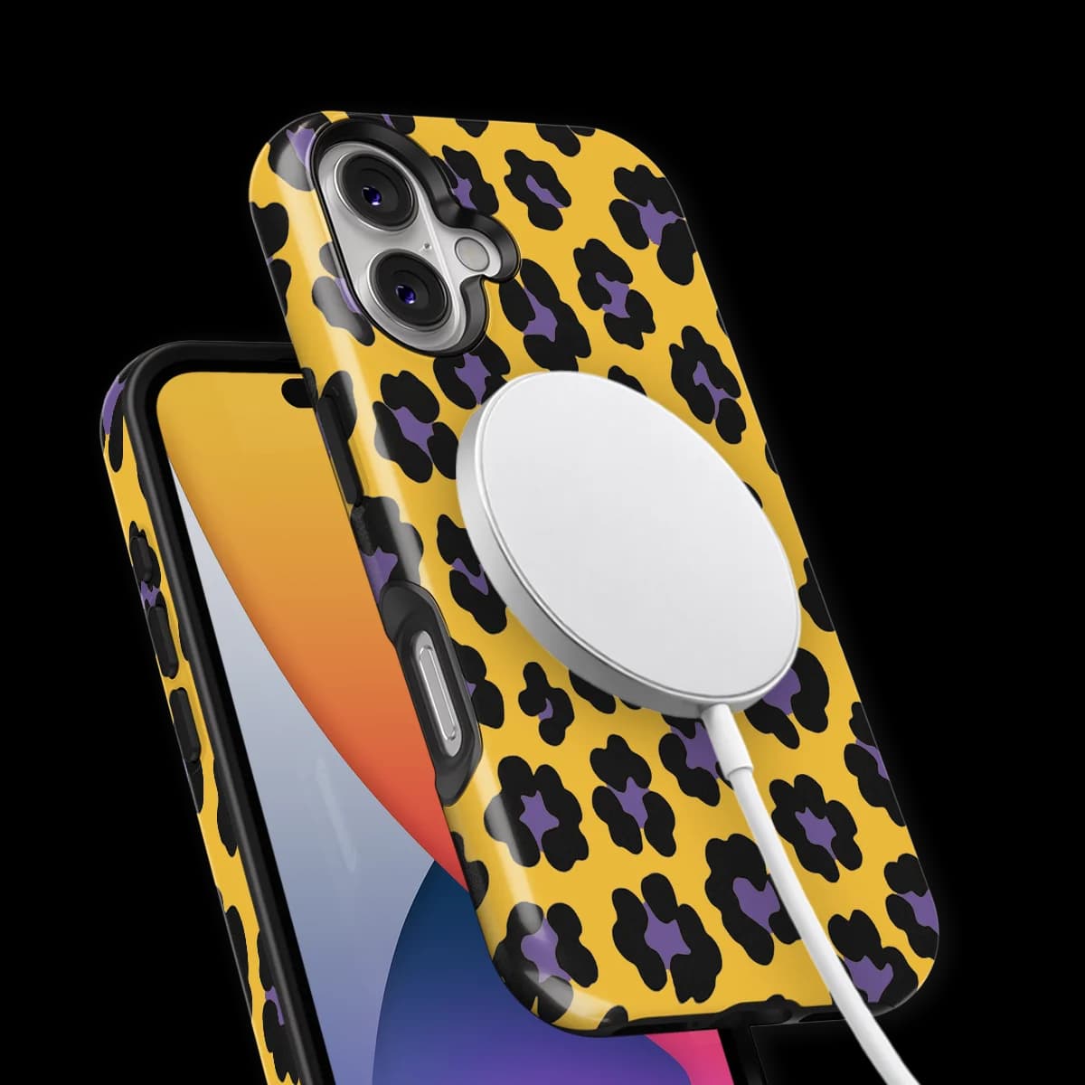 Animals - Wild Electric - Purple/Yellow for iPhone 16