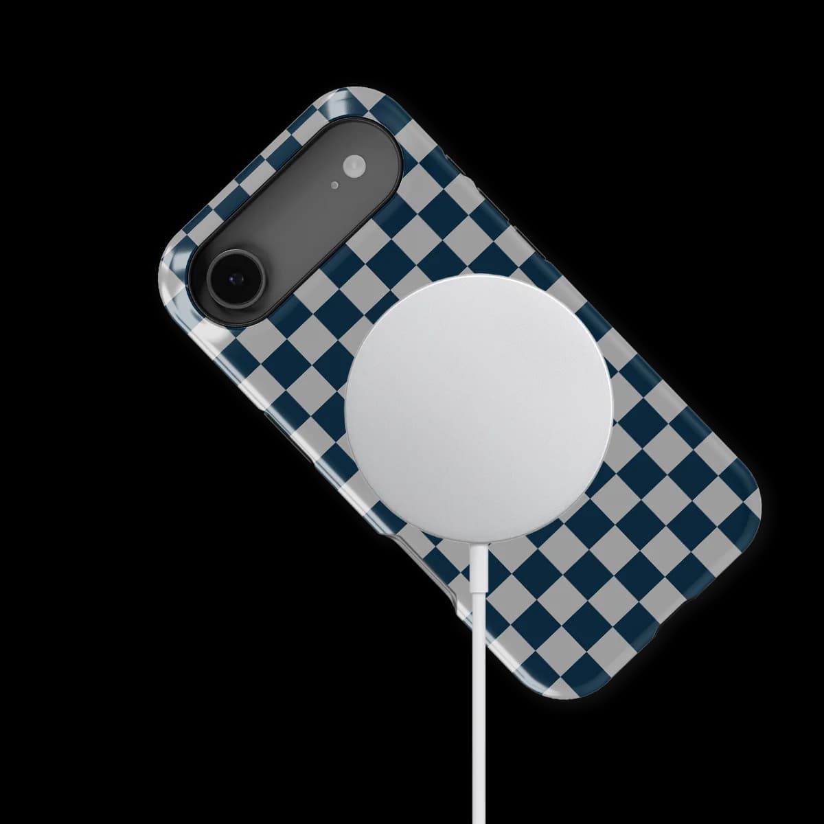 Tiny Squares - Urban Grid - Blue/Grey/Multicolor for iPhone 17 Air