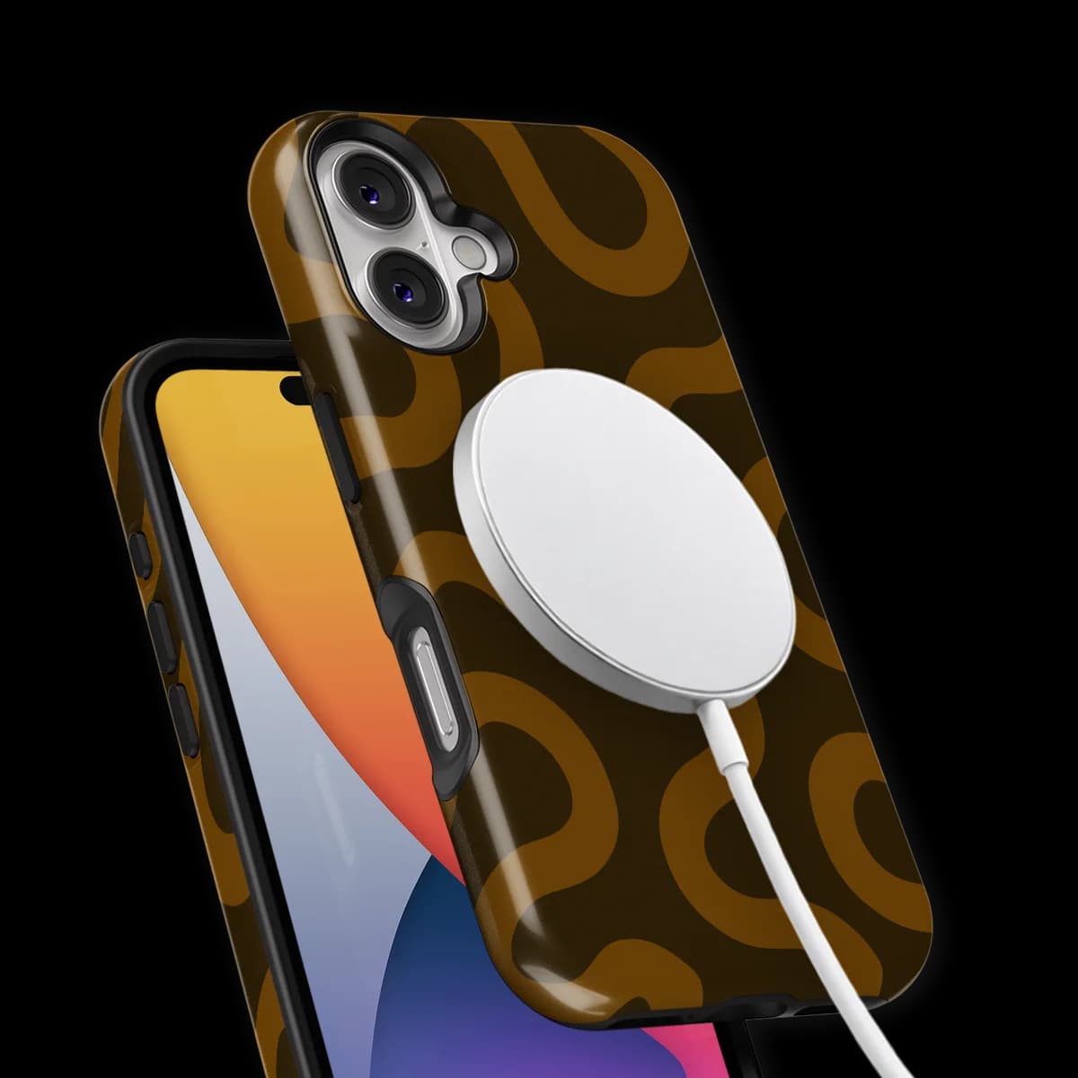 Motion Flow - Fluid Roots - Brown/Orange for iPhone 17
