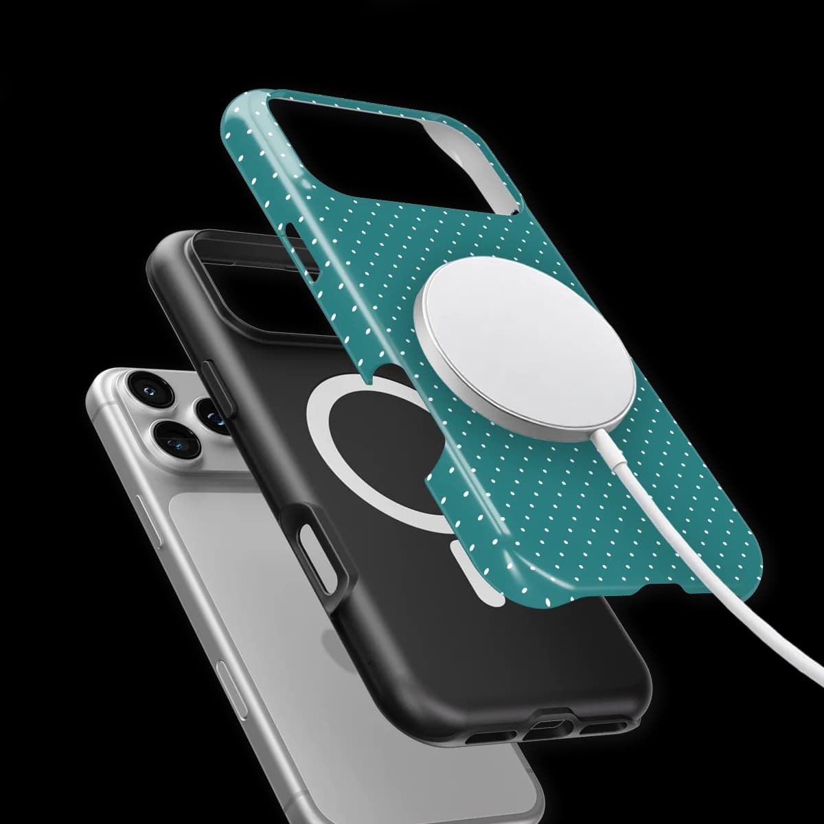 Micro Polka - Deep Teal - Turqoise for iPhone 17 Pro