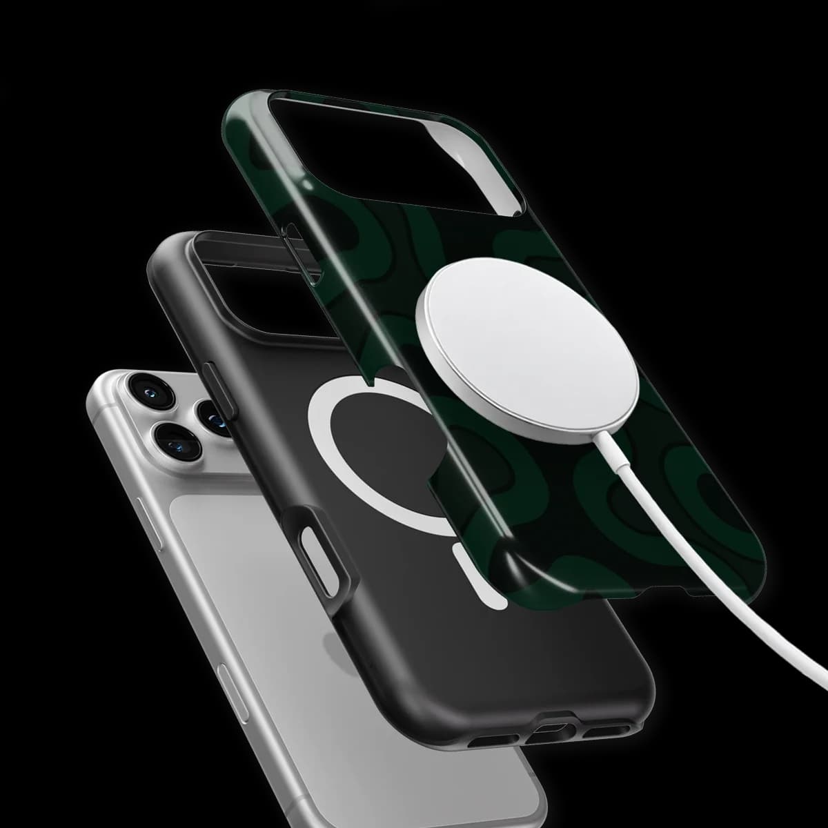 Motion Flow - Dark Drift - Black/Green for iPhone 17 Pro