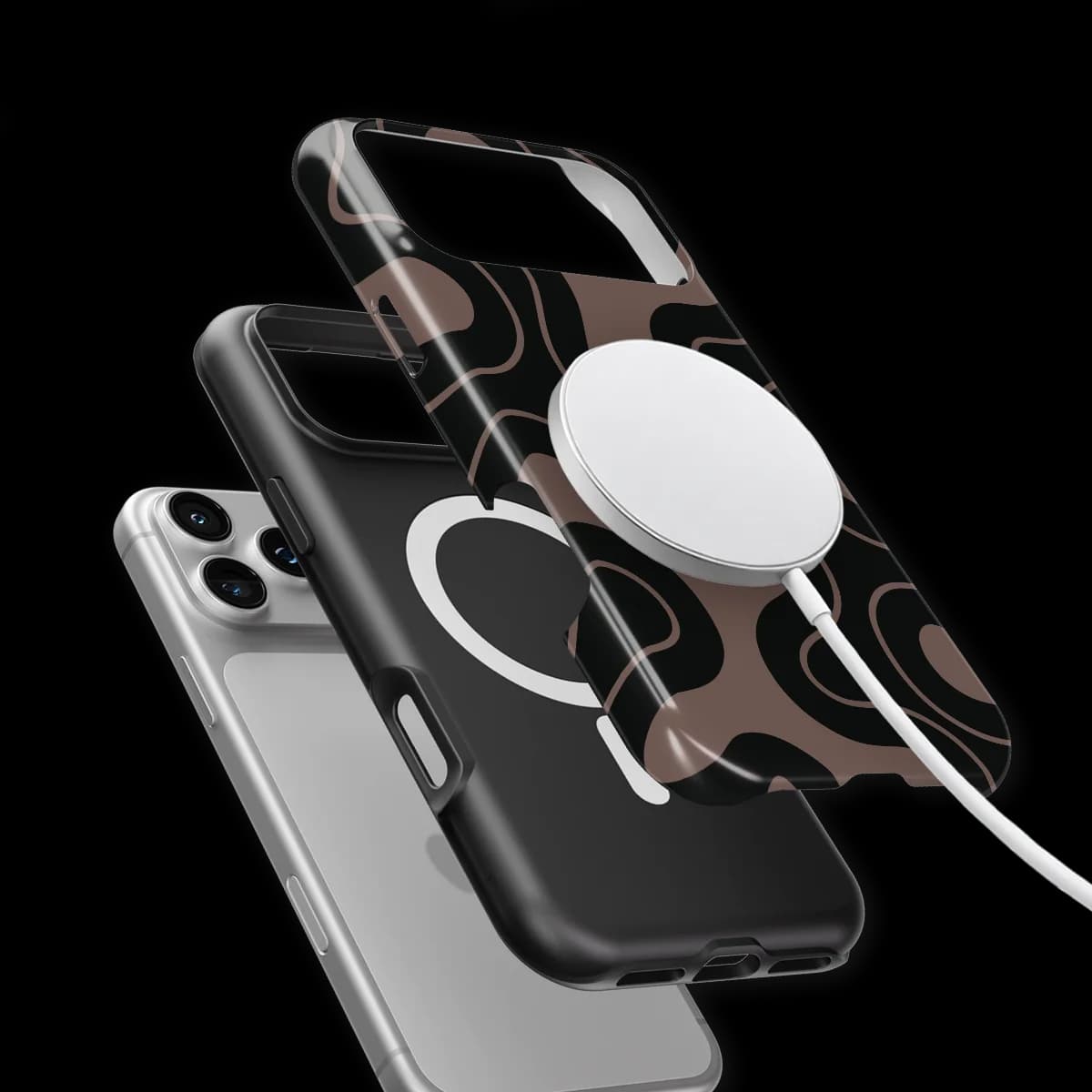 Motion Flow - Wander Lines - Black/Grey for iPhone 17 Pro Max