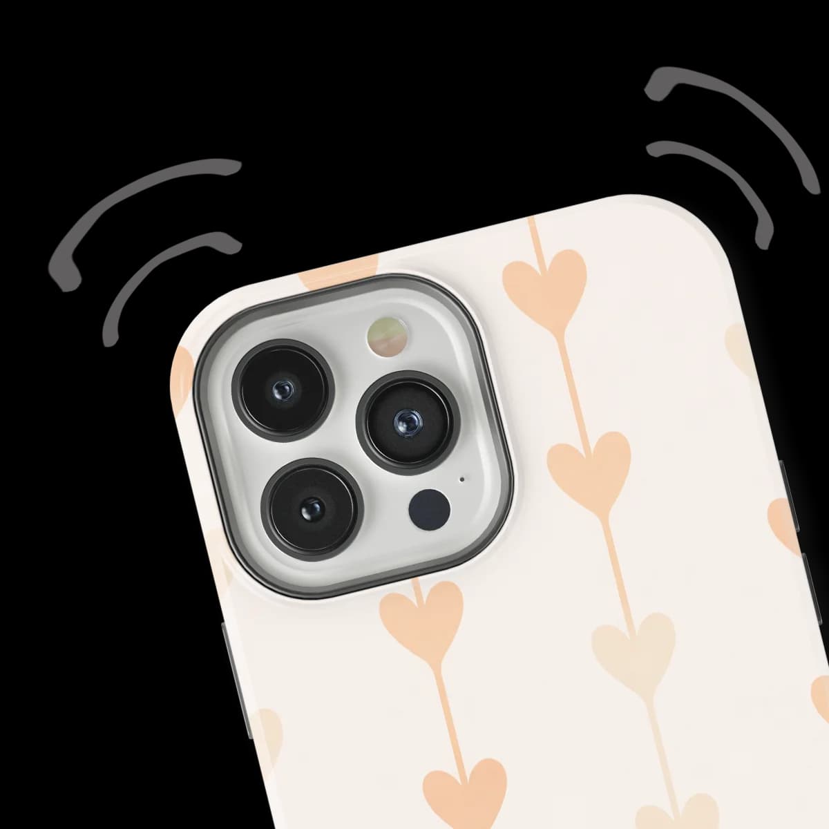 Little Love - Vertical Hearts - Pink/Multicolor for iPhone 12 Pro Max