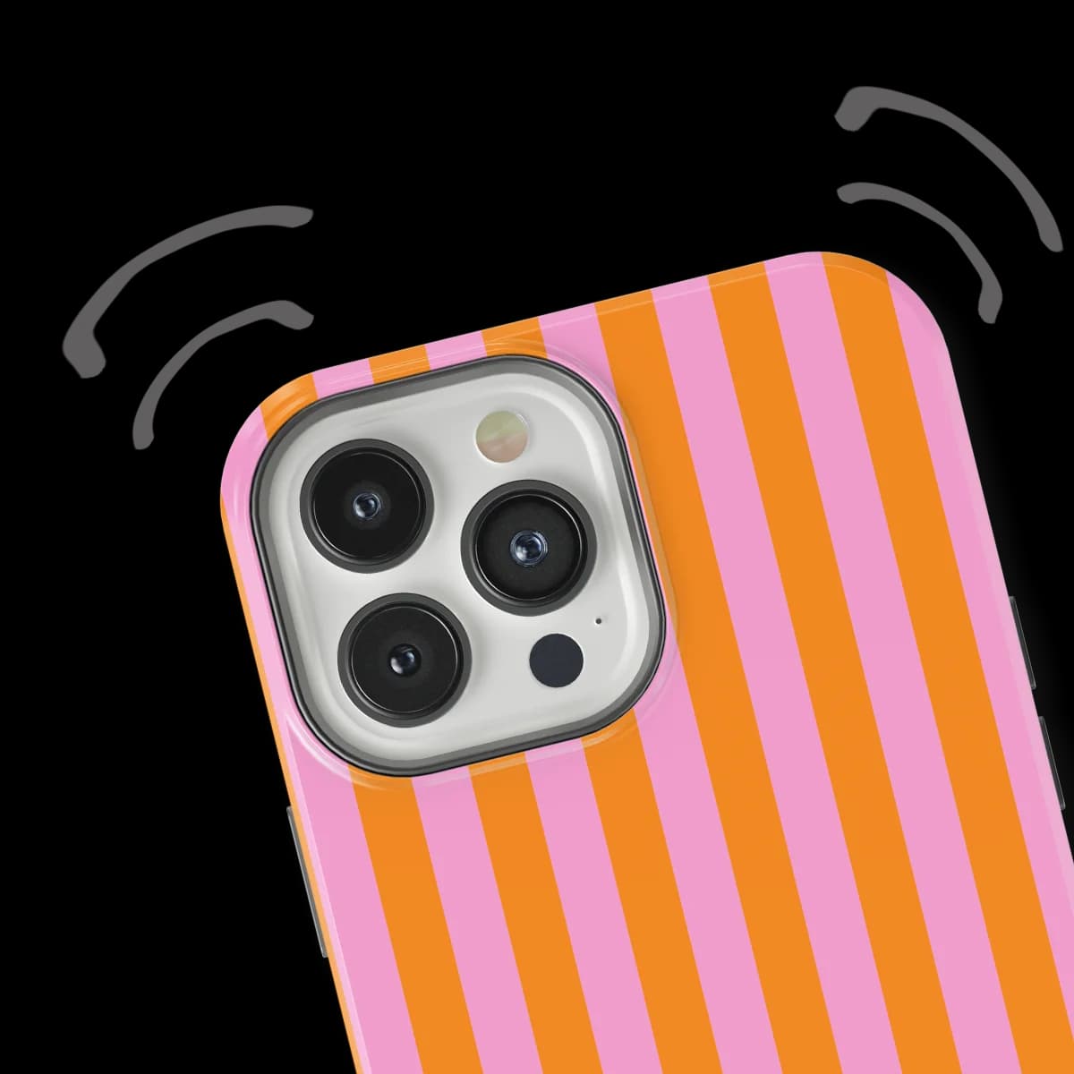 Stripes - Bubble Beam - Pink/Orange/Multicolor for iPhone 12 Pro Max
