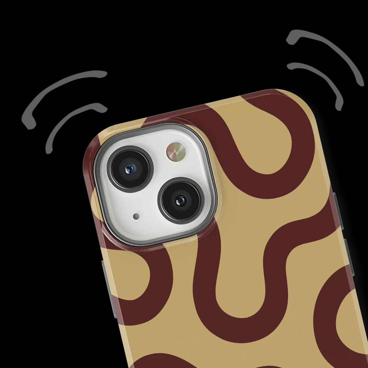 Motion Flow - Cocoa Curve - Beige/Brown for iPhone 13