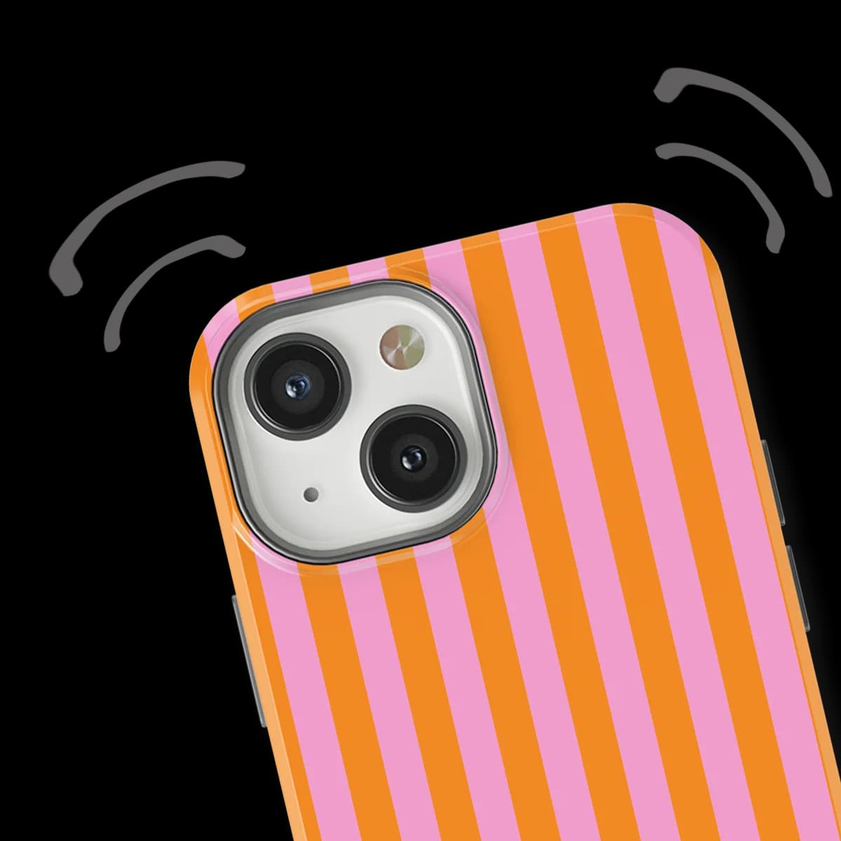 Stripes - Bubble Beam - Pink/Orange/Multicolor for iPhone 13
