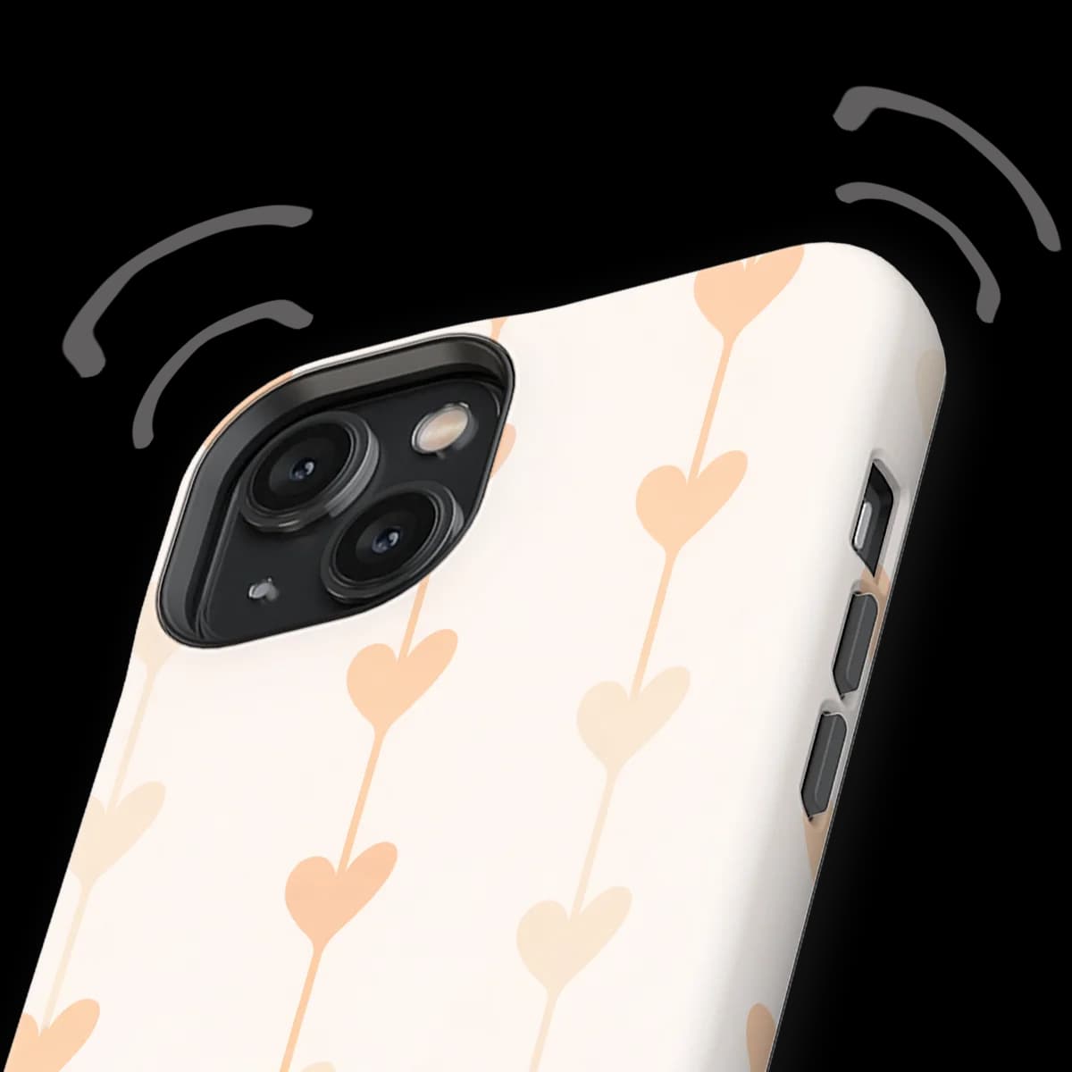 Little Love - Vertical Hearts - Pink/Multicolor for iPhone 14