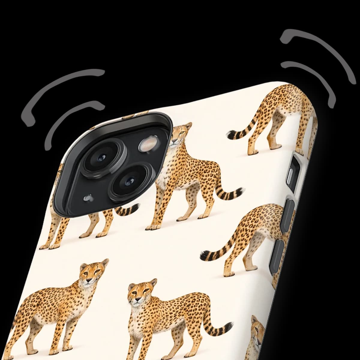 Safari - Cheetah - White/Yellow for iPhone 14