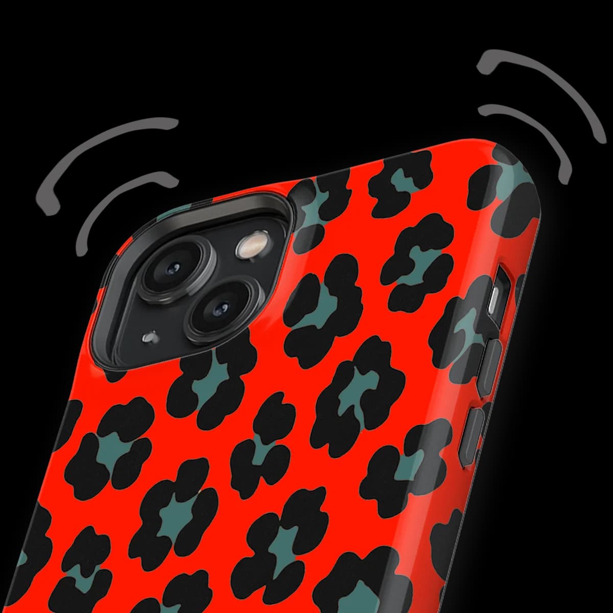 Animals - Jungle Blaze - Red/Blue for iPhone 14 Plus