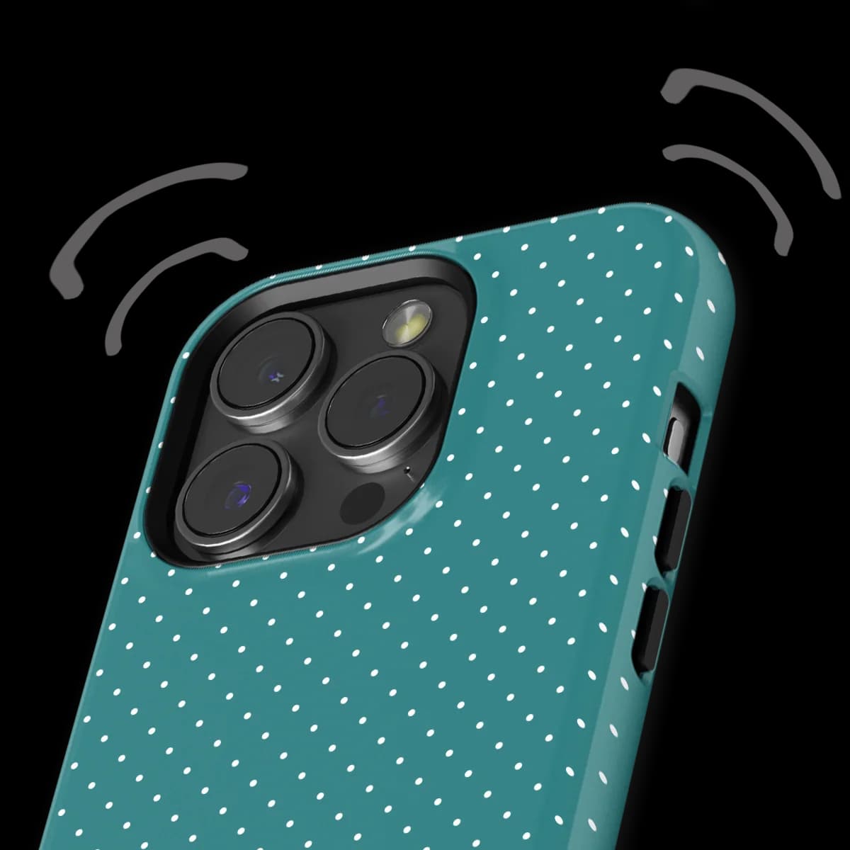 Micro Polka - Deep Teal - Turqoise for iPhone 14 Pro