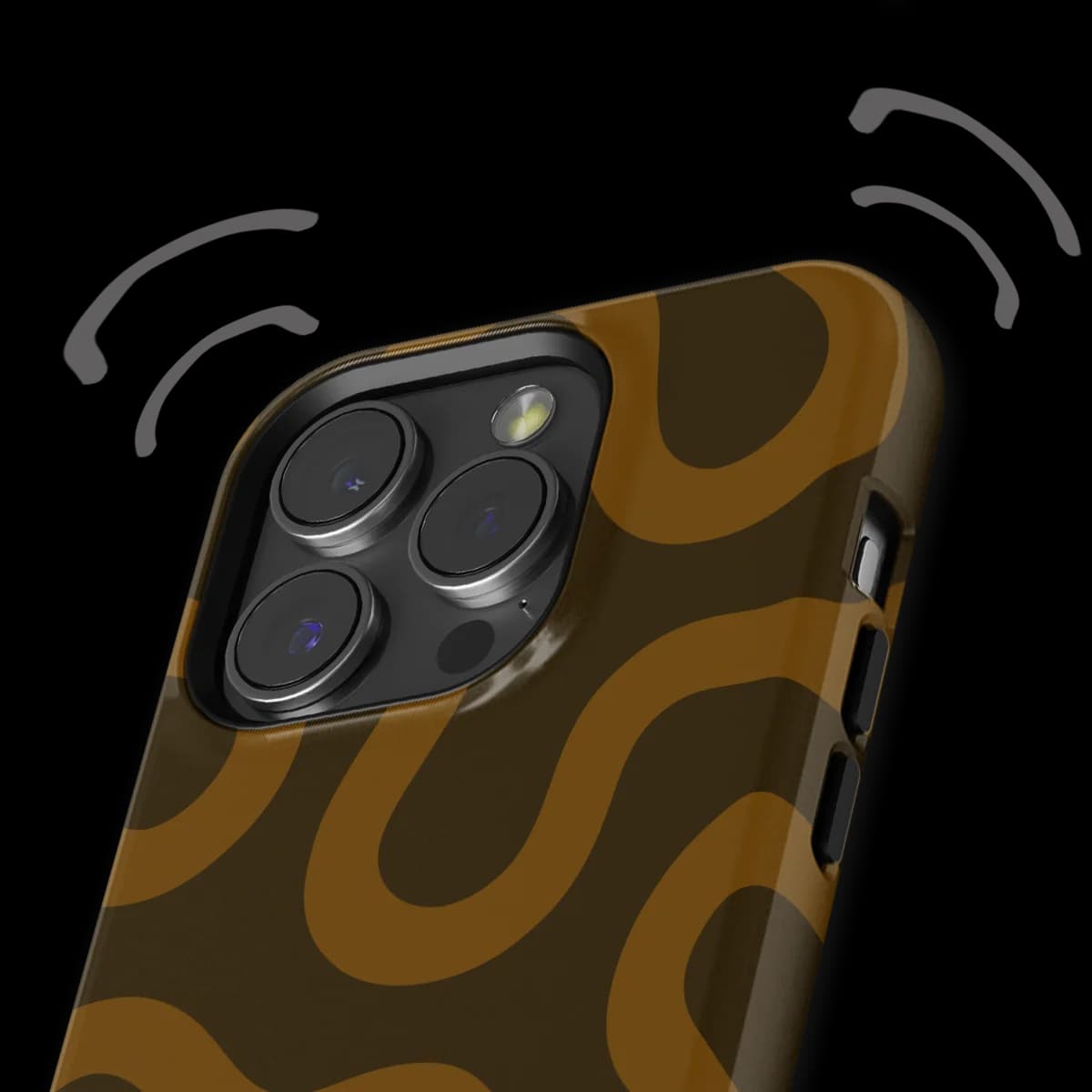 Motion Flow - Fluid Roots - Brown/Orange for iPhone 14 Pro