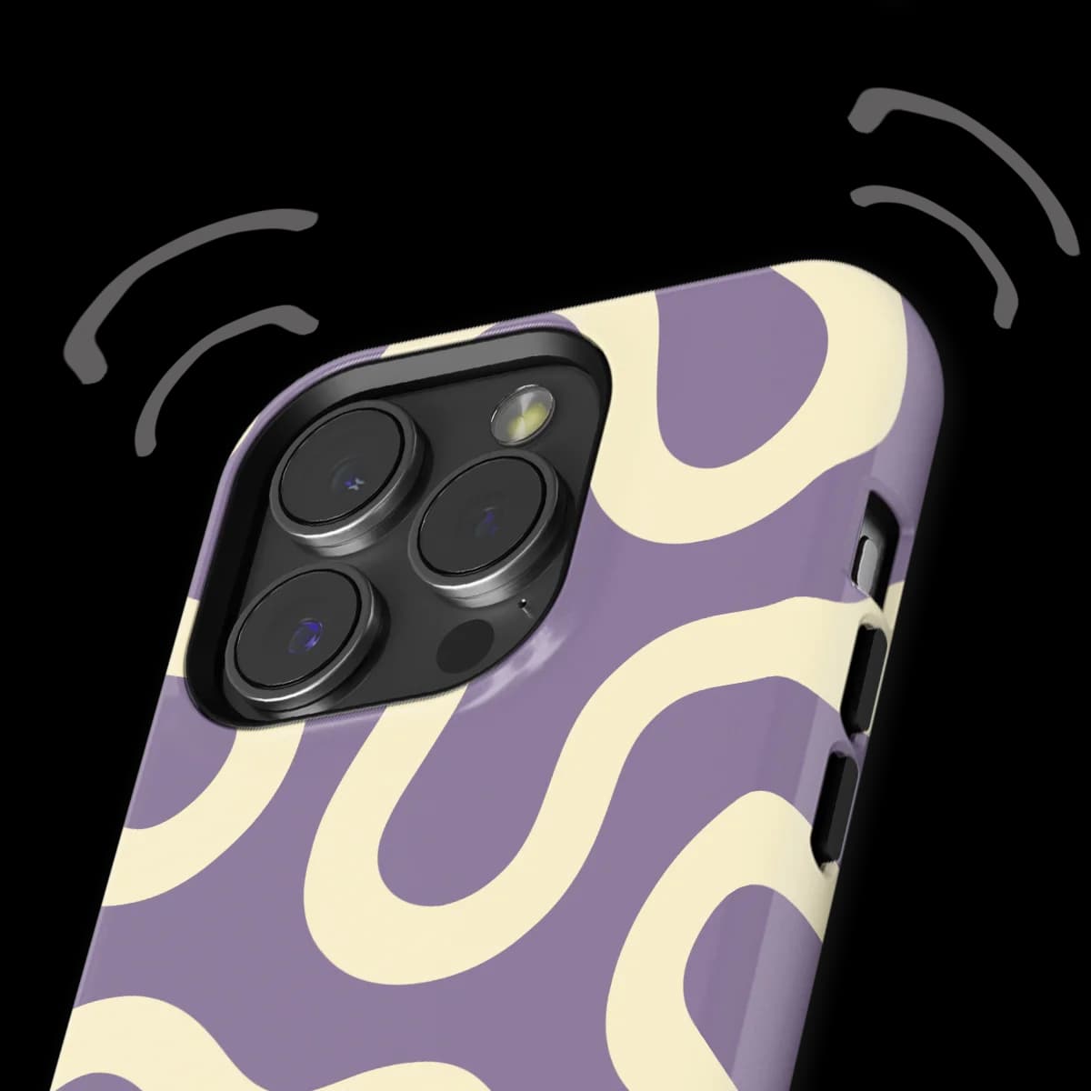 Motion Flow - Pastel Path - White/Purple for iPhone 14 Pro