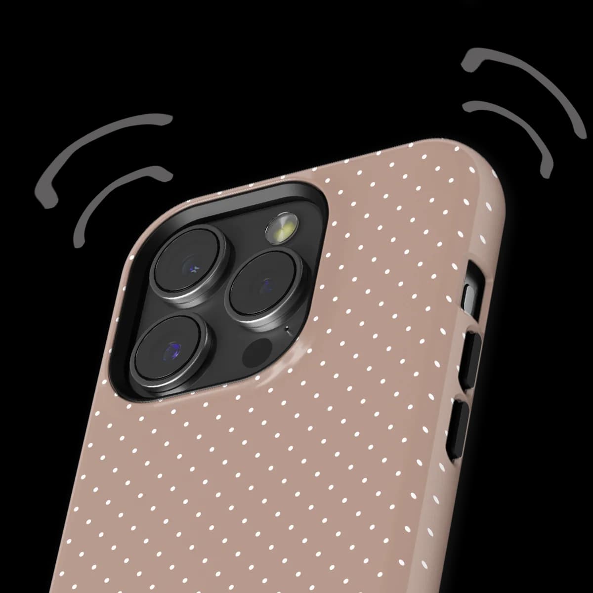 Micro Polka - Mocha Confetti - Brown for iPhone 15 Pro