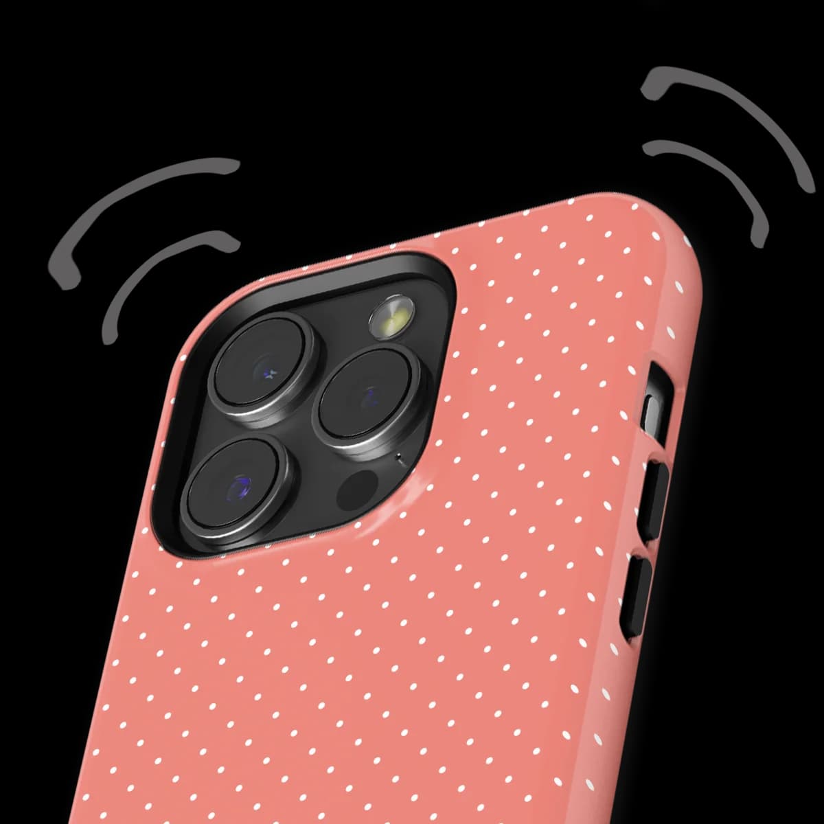 Micro Polka - Soft Coral - Pink for iPhone 15 Pro