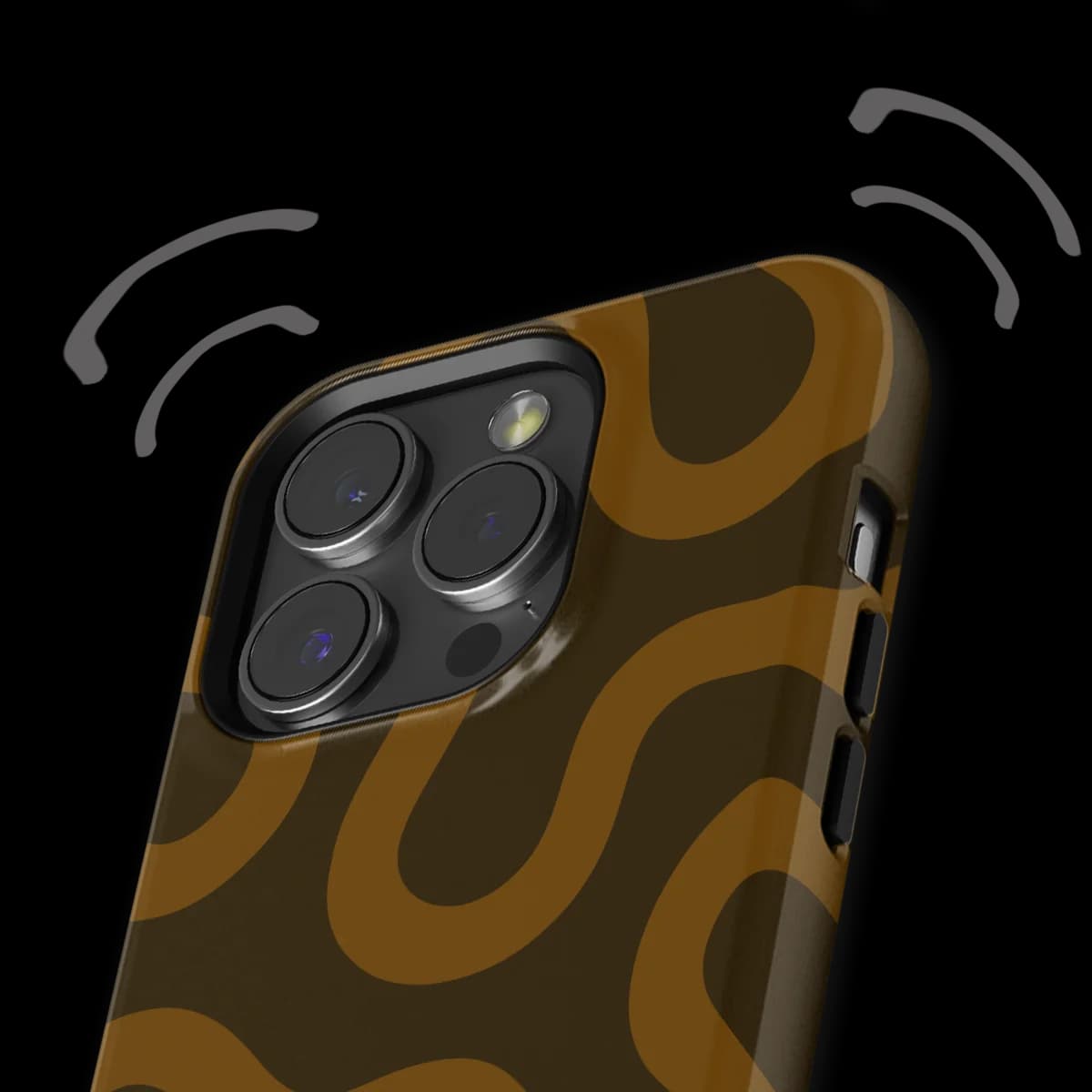 Motion Flow - Fluid Roots - Brown/Orange for iPhone 15 Pro