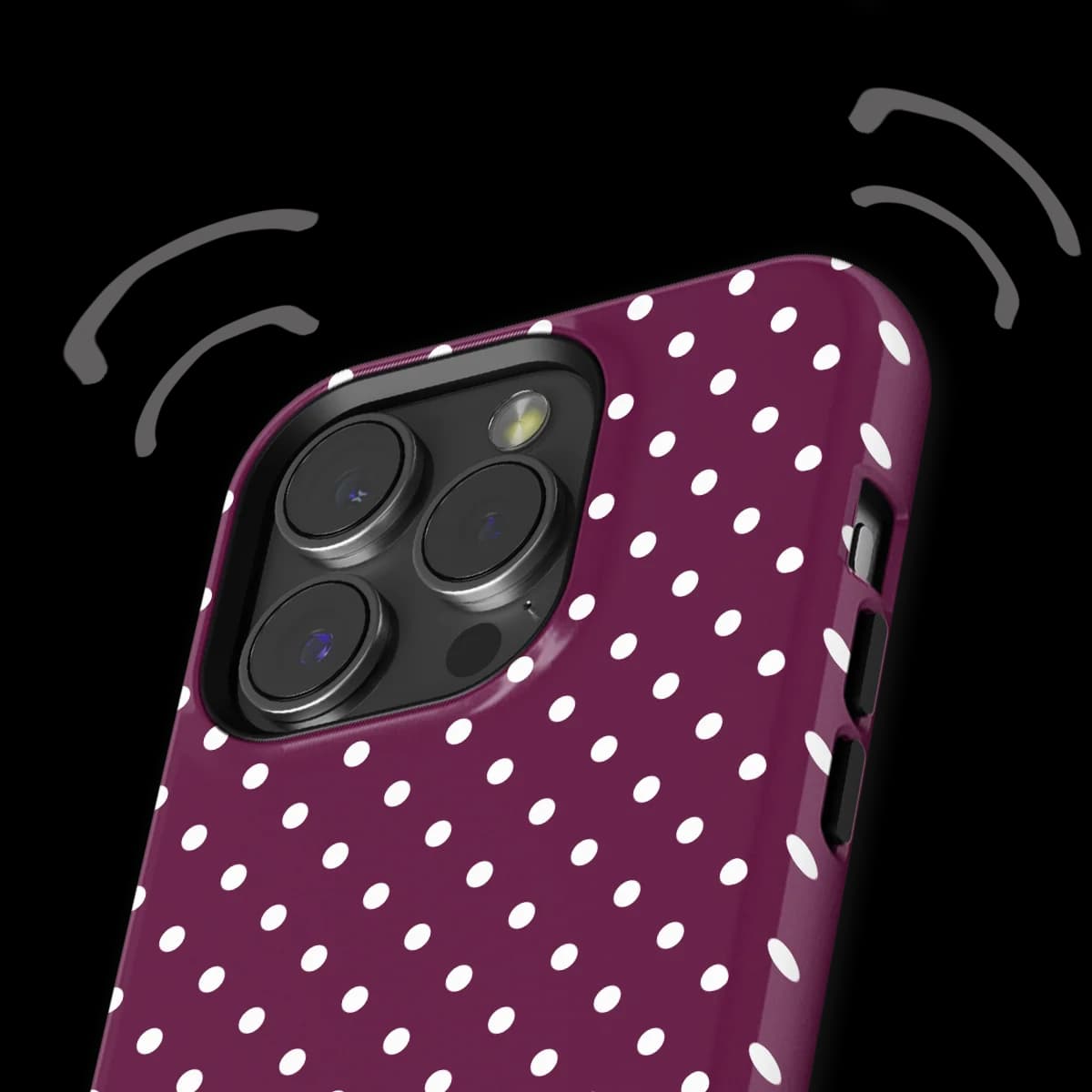 Polka Dots - Purple Pop - Purple/White for iPhone 15 Pro Max