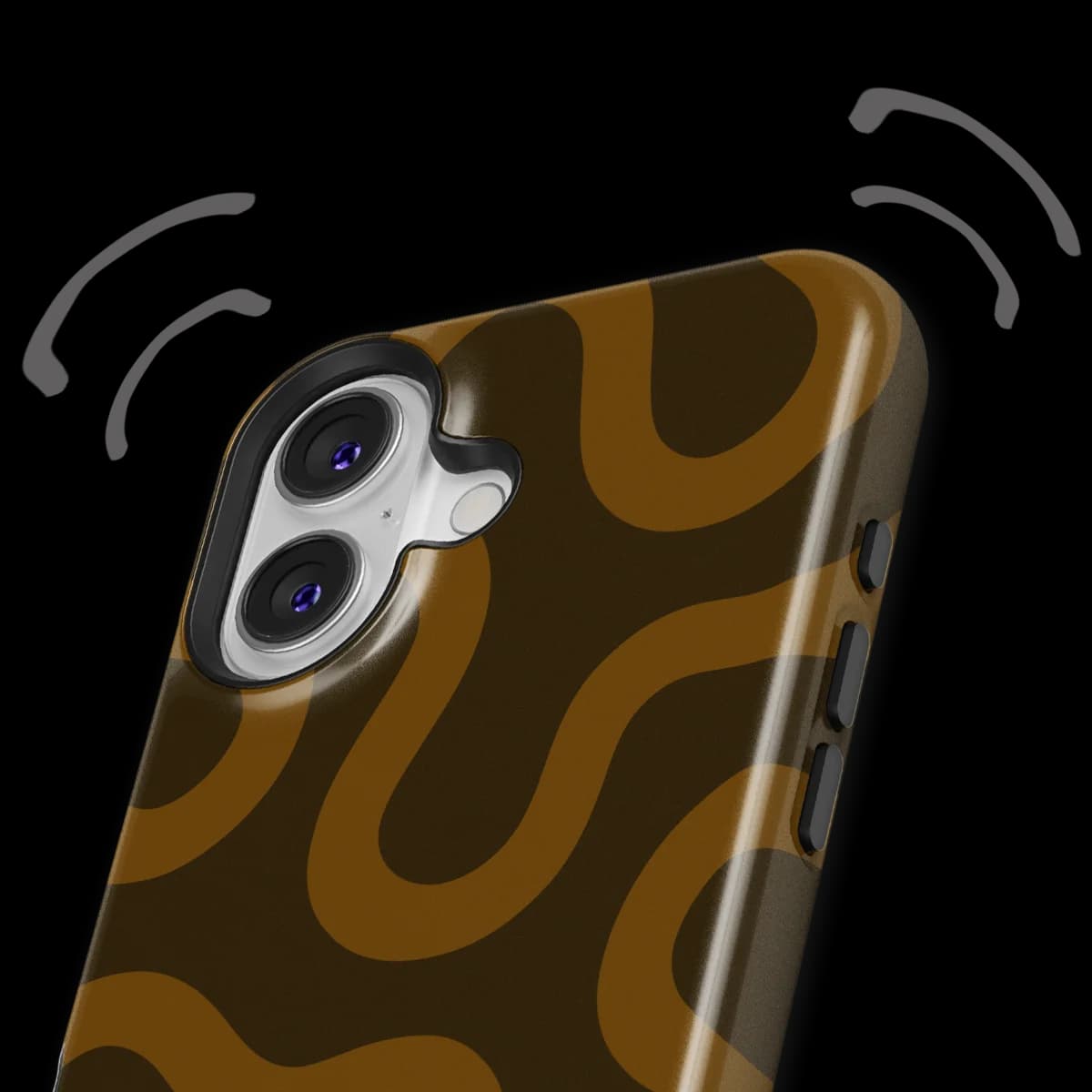 Motion Flow - Fluid Roots - Brown/Orange for iPhone 16