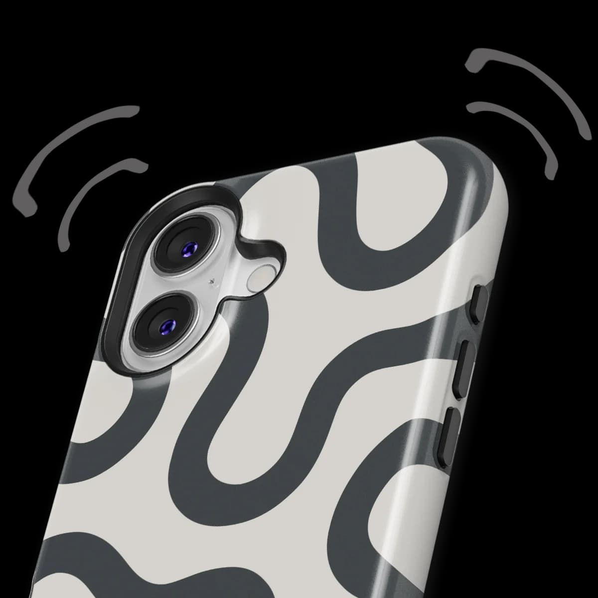 Motion Flow - Graphite Glide - White/Grey for iPhone 16