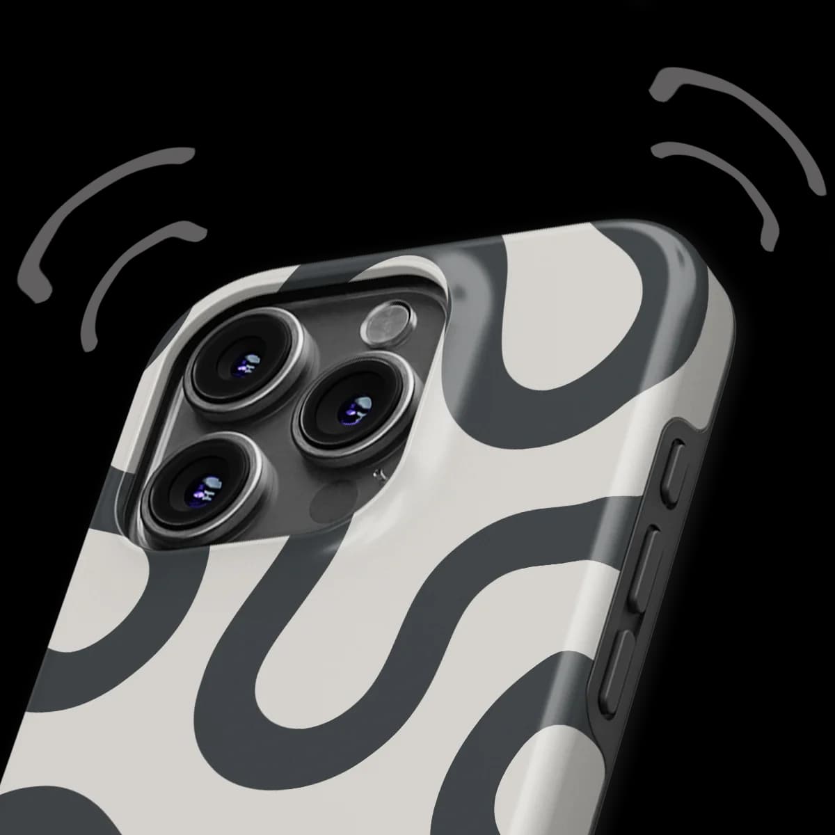 Motion Flow - Graphite Glide - White/Grey for iPhone 16 Pro