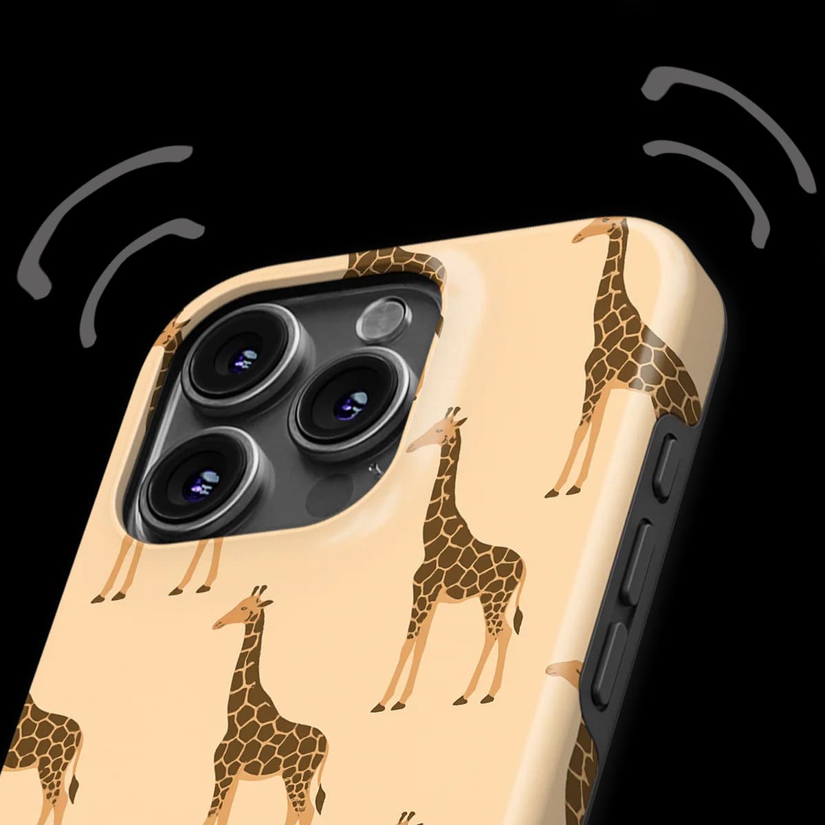 Animals - Giraffe - Beige/Yellow for iPhone 16 Pro Max
