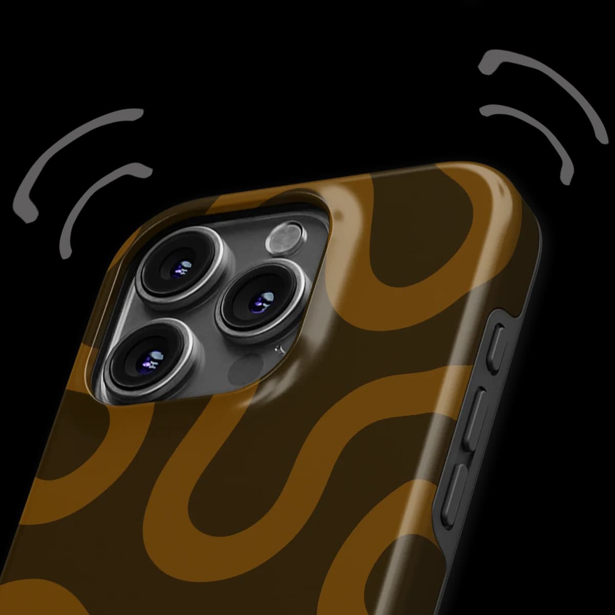 Motion Flow - Fluid Roots - Brown/Orange for iPhone 16 Pro Max