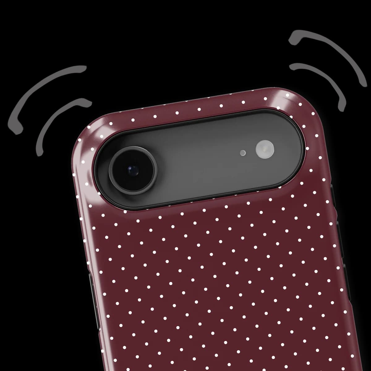 Micro Polka - Wine Dots - Red for iPhone 17 Air