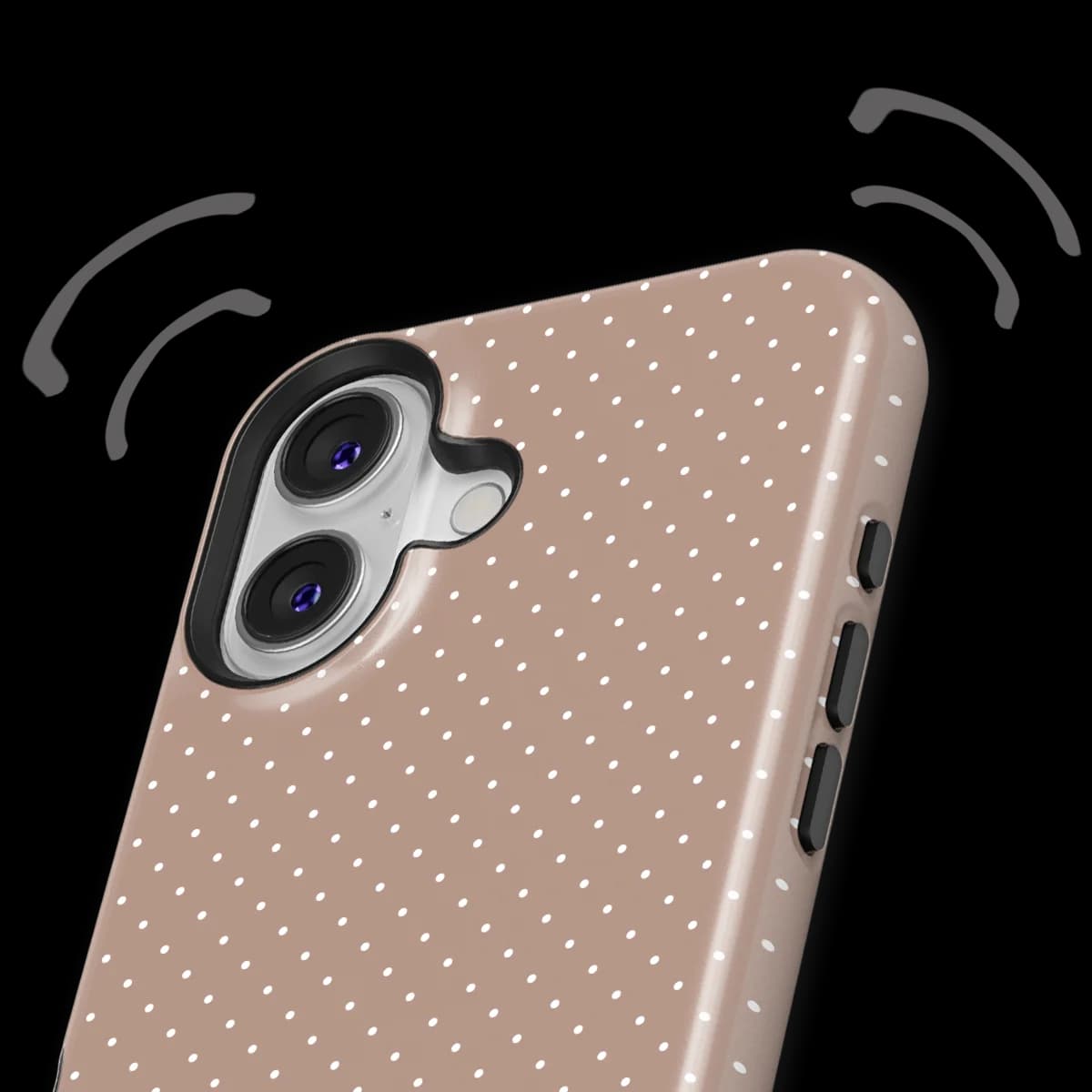 Micro Polka - Mocha Confetti - Brown for iPhone 17
